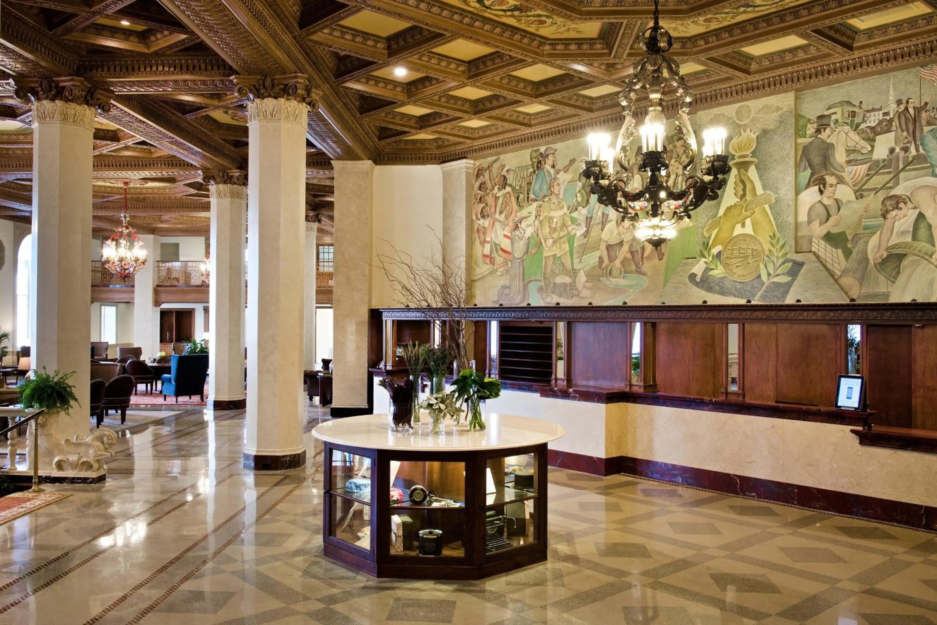 Lobby or reception in Marriott Syracuse Downtown