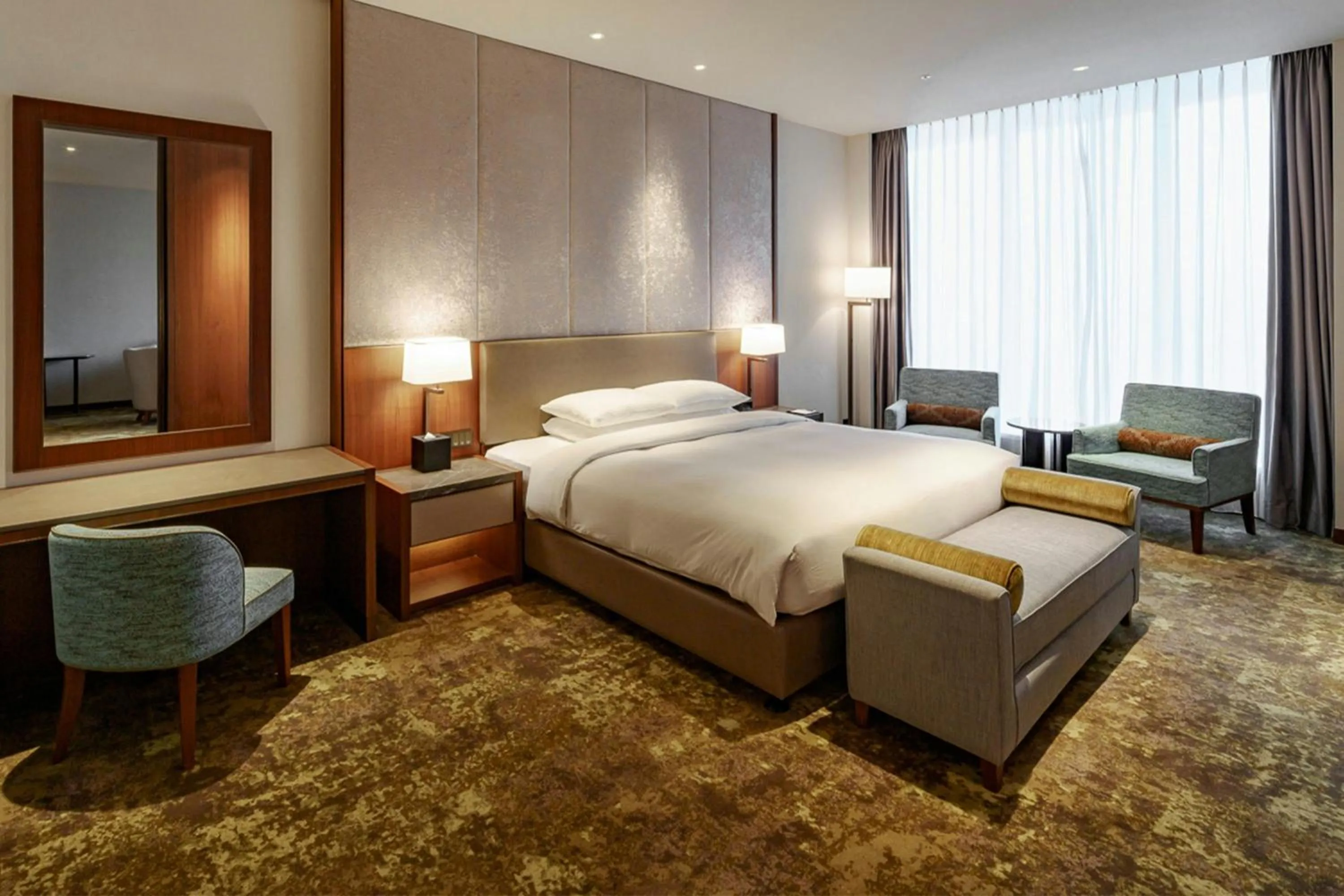 Bedroom, Bed in Courtyard by Marriott Taipei