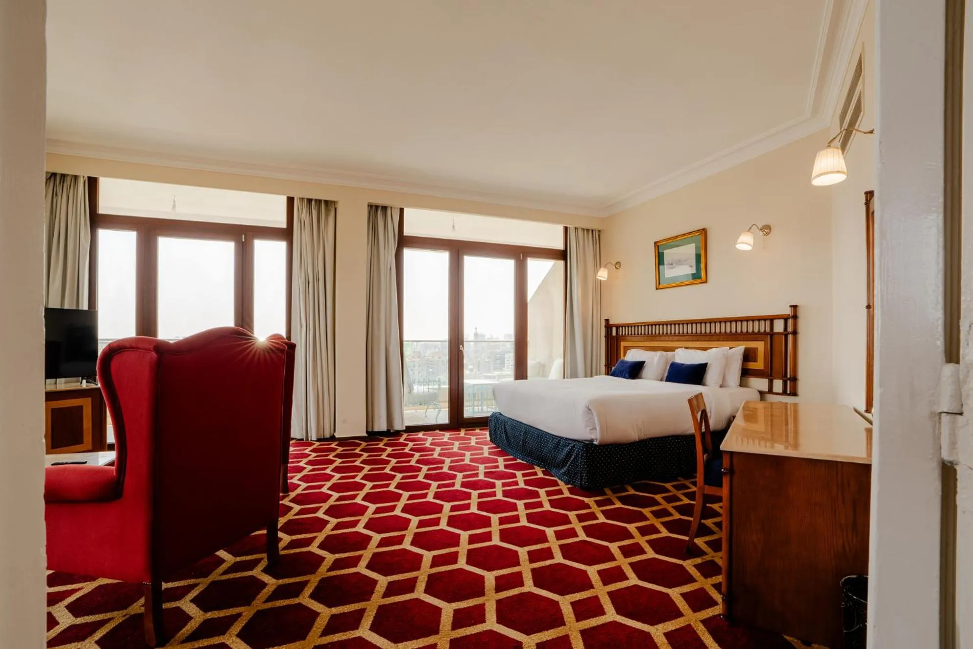 Bed in Om Kolthoom Hotel