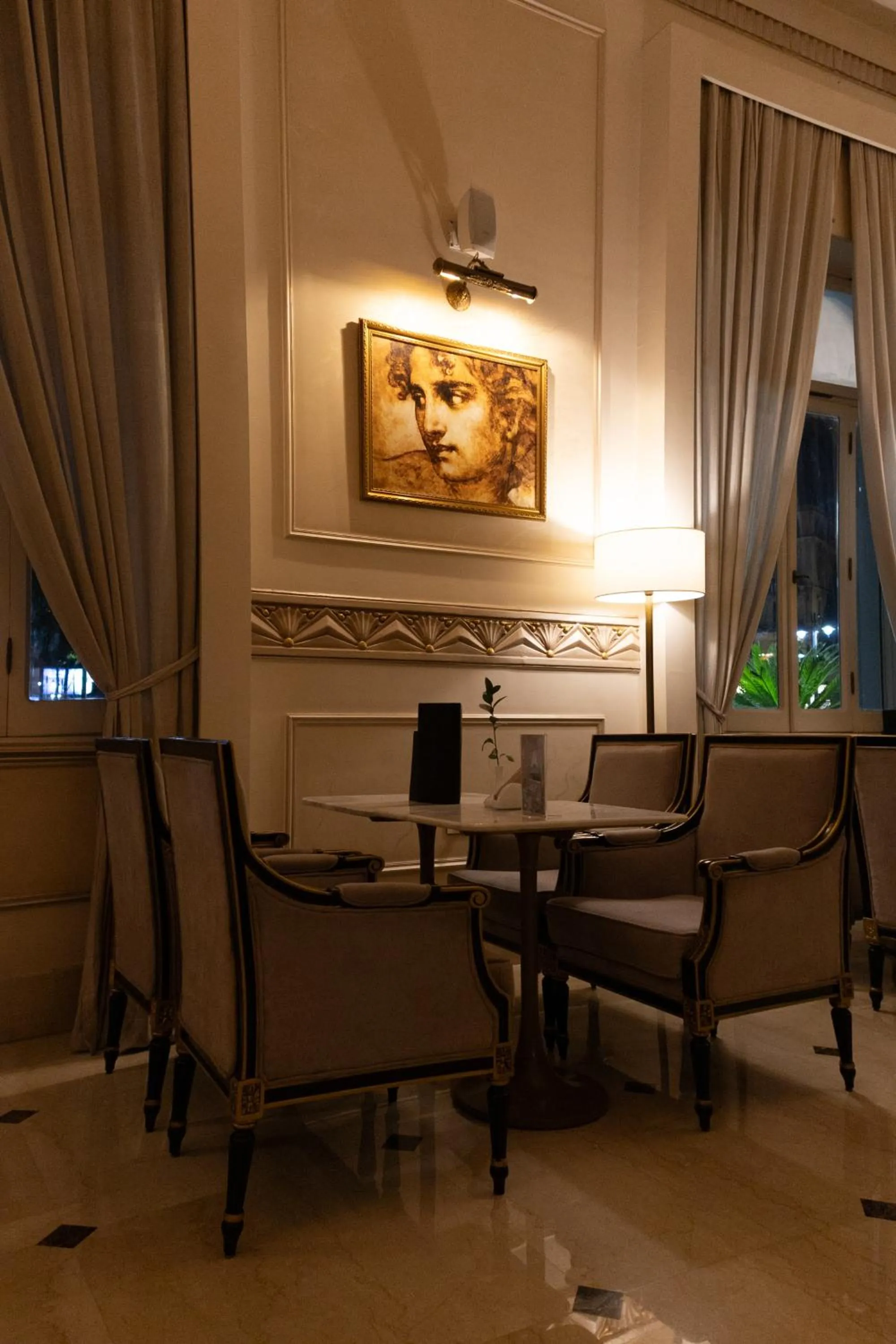 Seating area in Steigenberger Cecil Hotel Alexandria