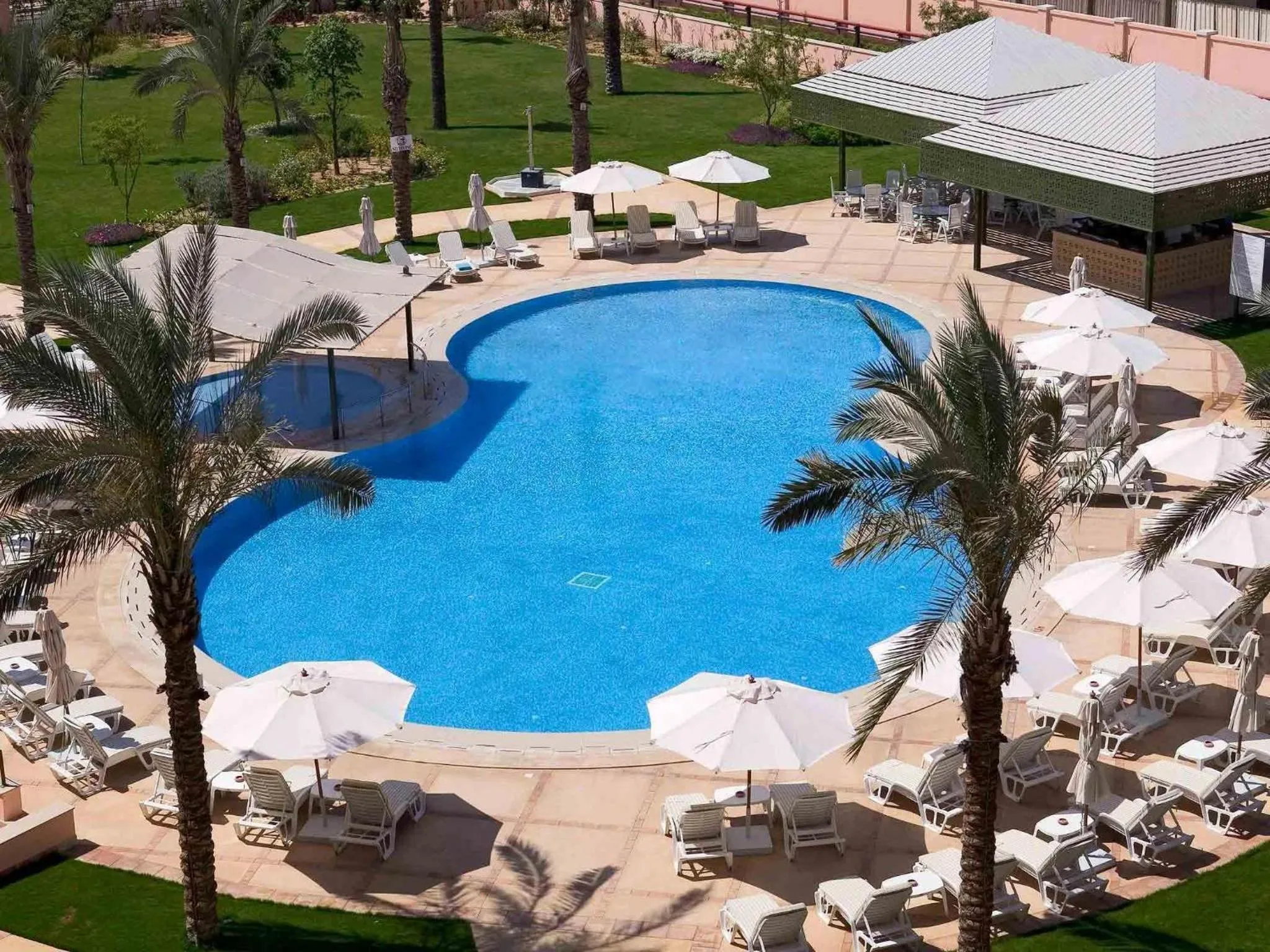 Pool view in Novotel Cairo 6th Of October