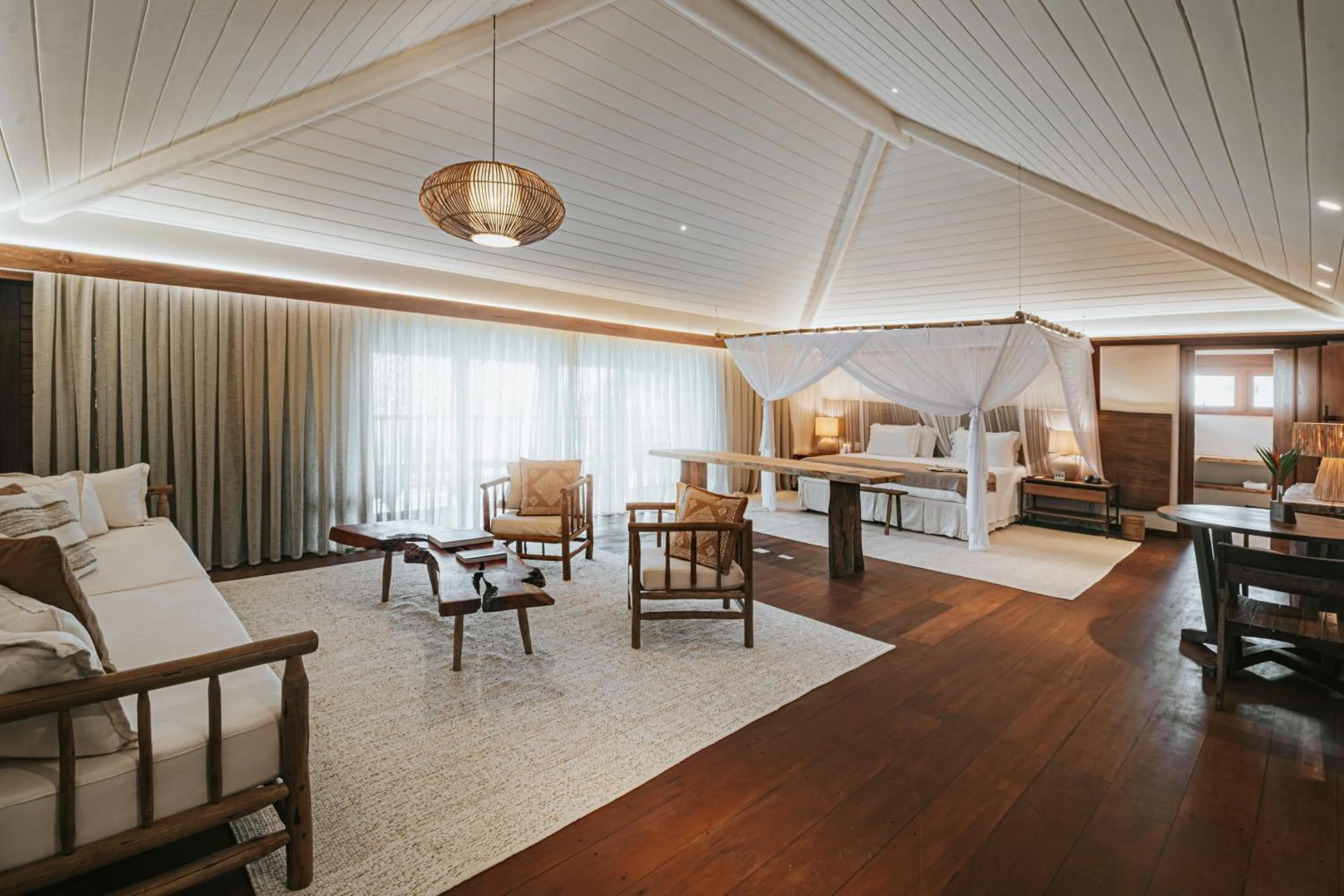 Seating area in Pousada Tutabel