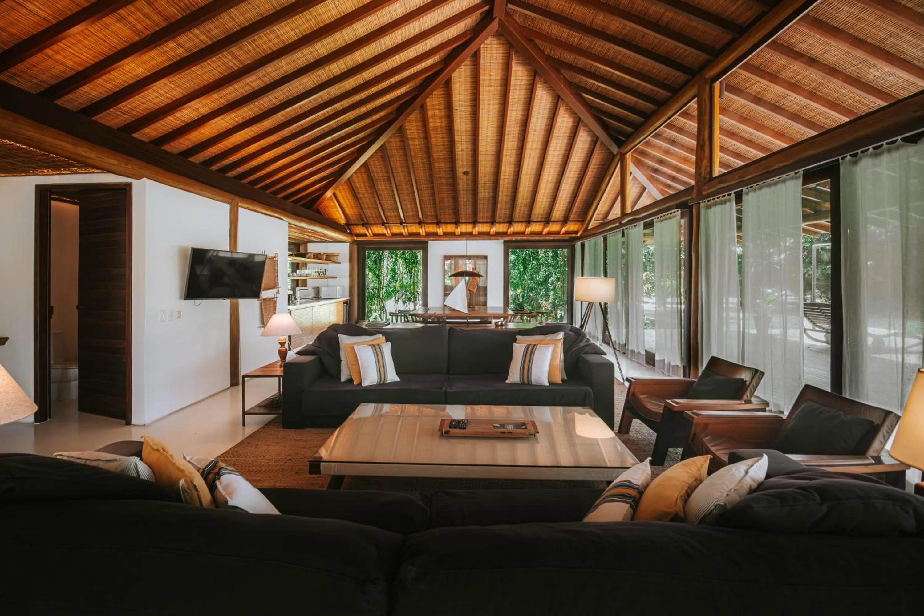 Seating area in Pousada Tutabel