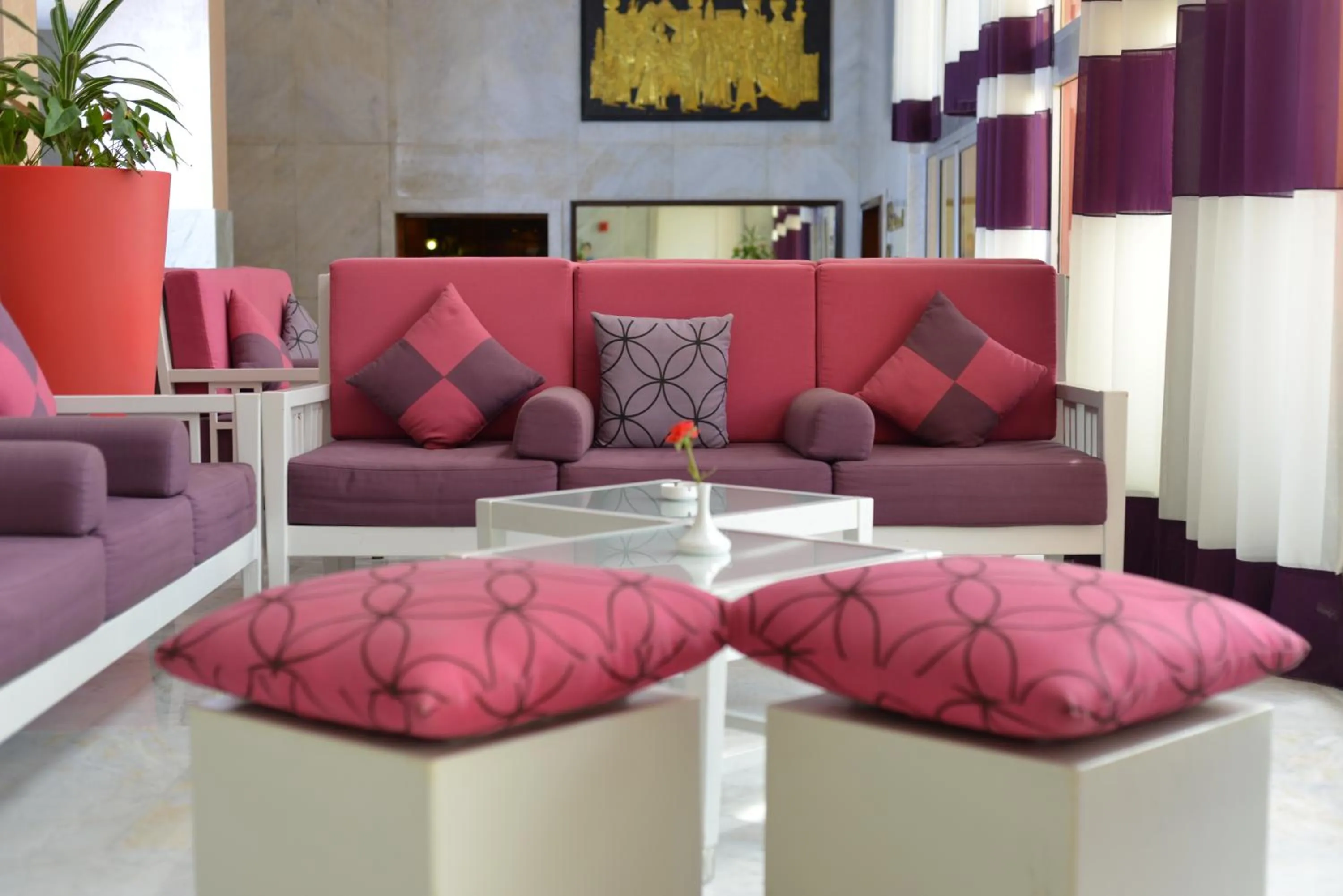 Seating area in Mercure Ismailia Forsan Island