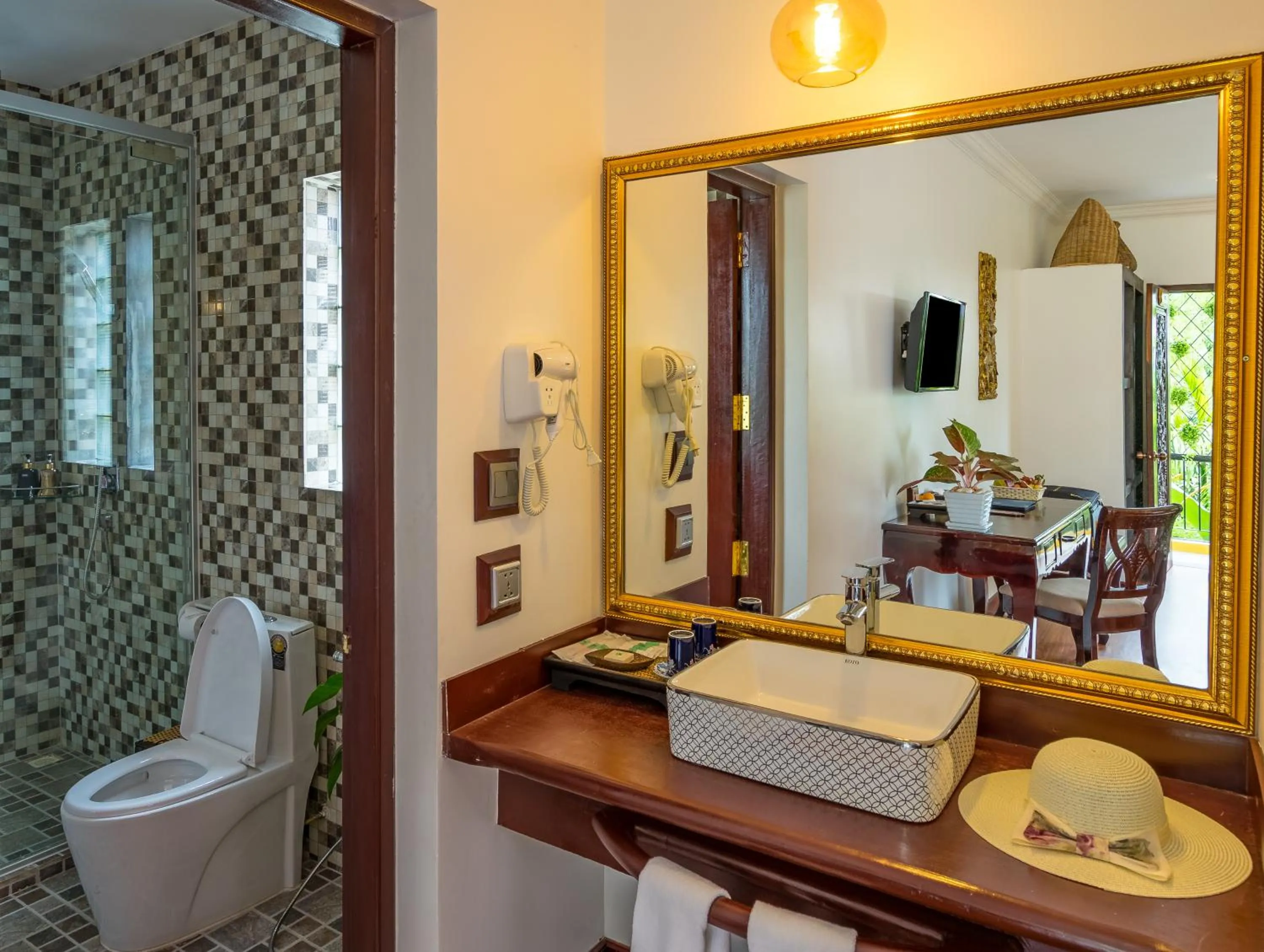 Shower in Beyond Yangon Inn