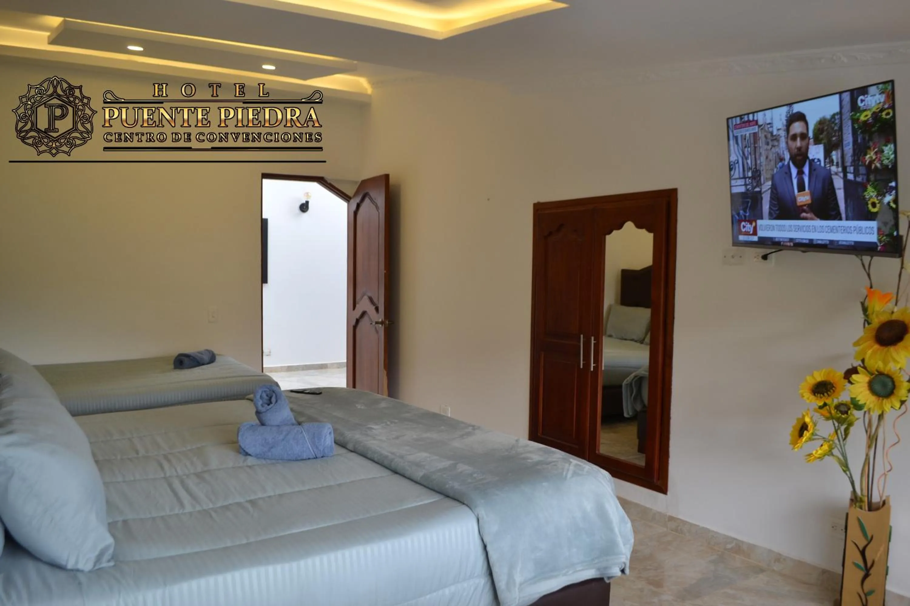 Bed in Hotel Puente Piedra