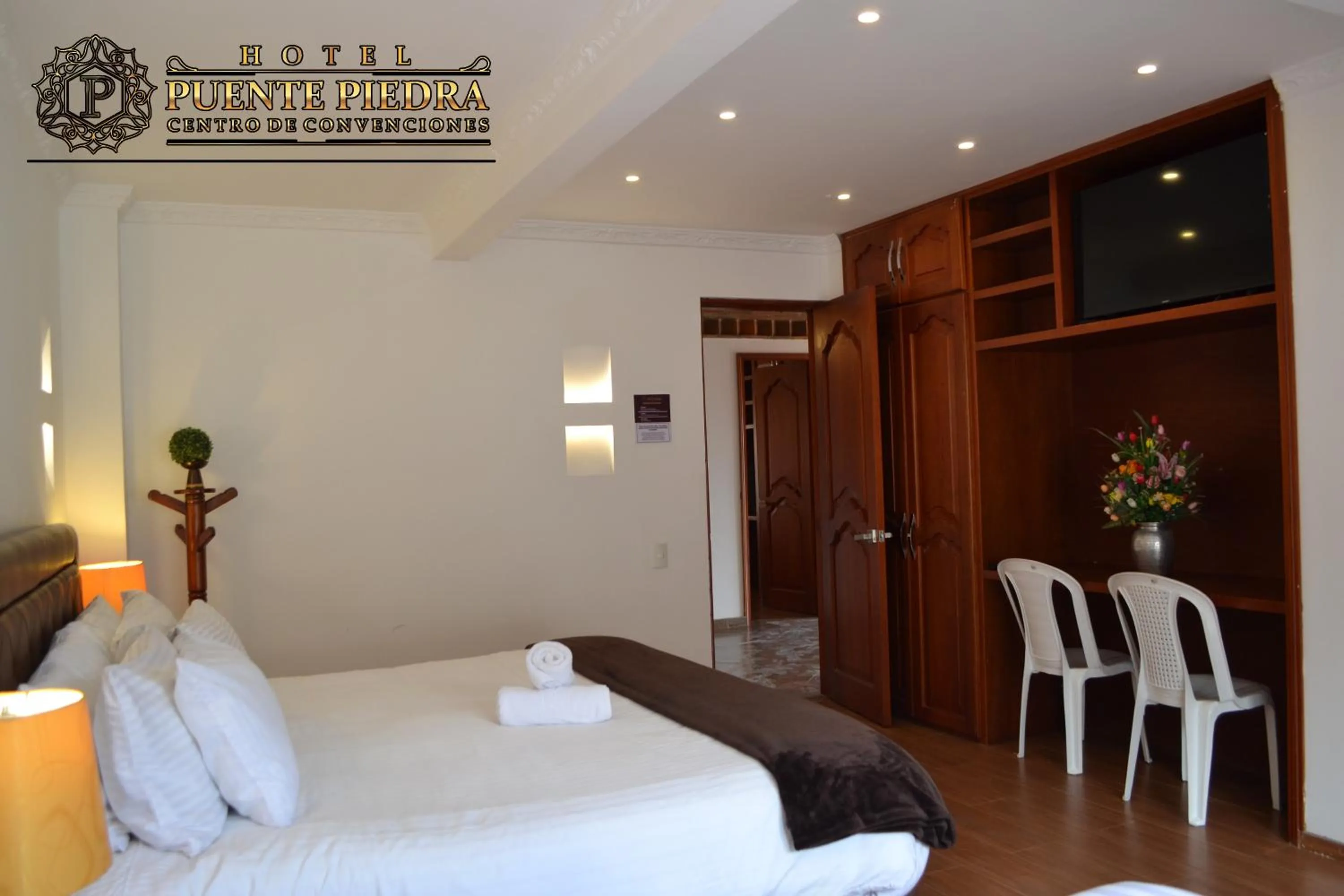 Bed in Hotel Puente Piedra