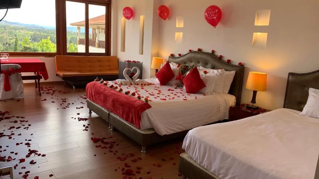 Bed in Hotel Puente Piedra