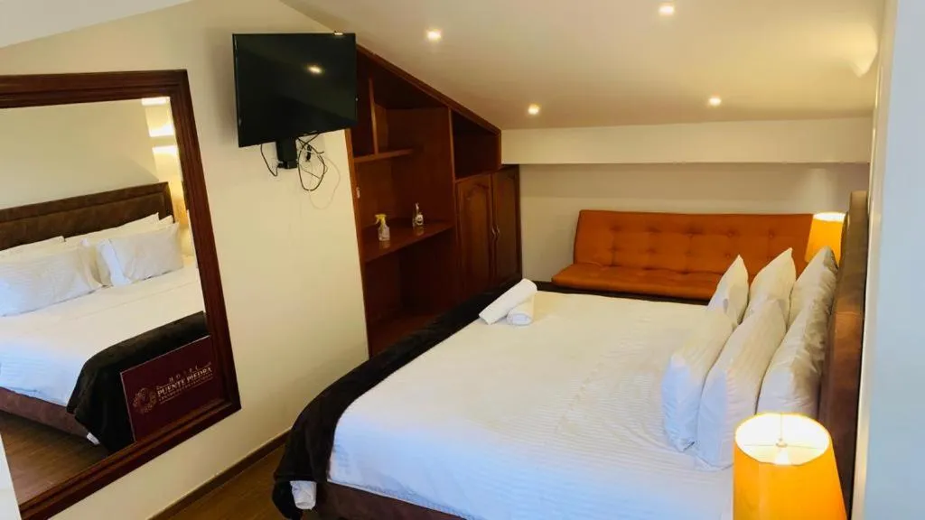 Bed in Hotel Puente Piedra
