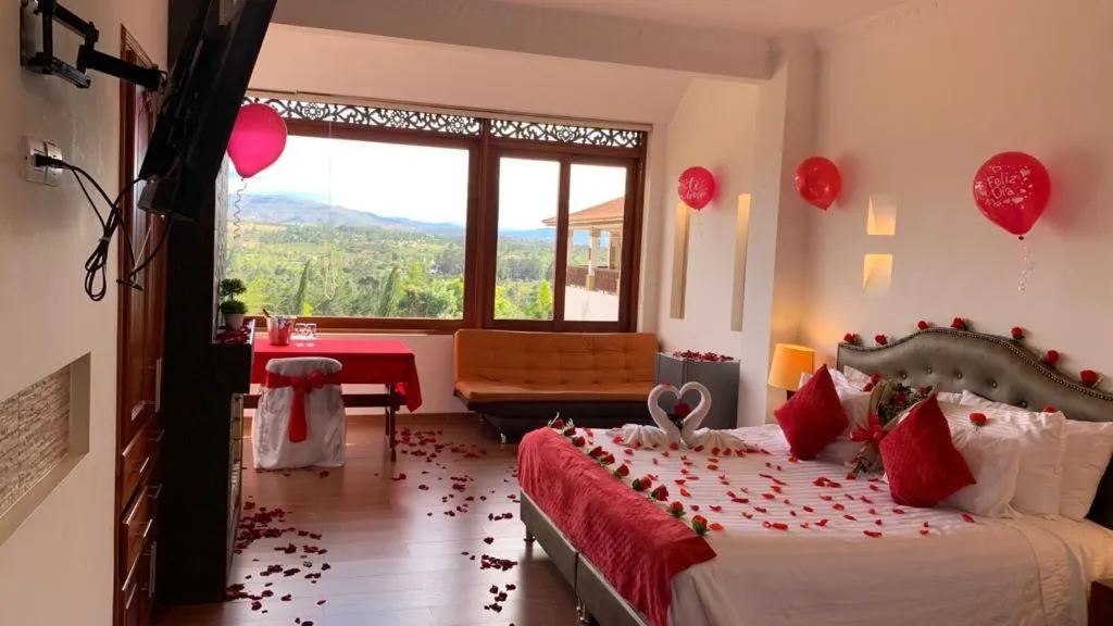 Bed in Hotel Puente Piedra