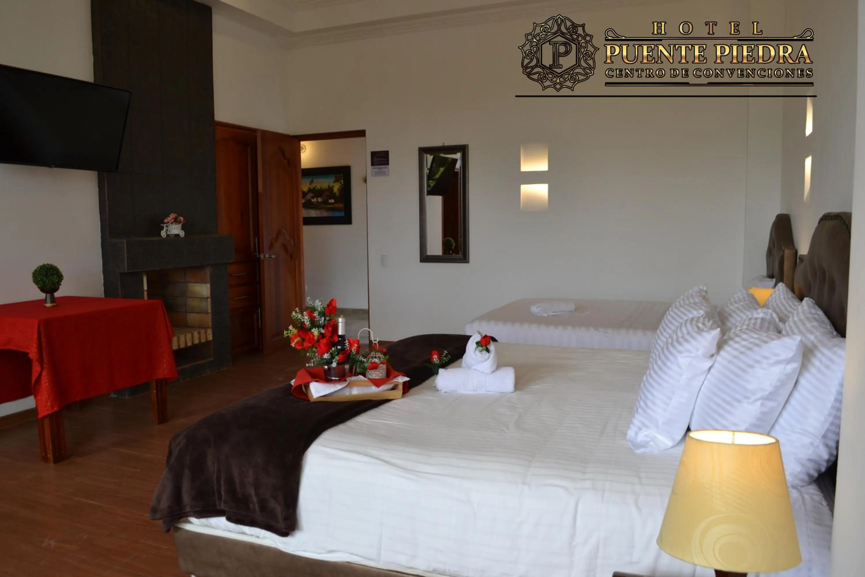 Bed in Hotel Puente Piedra