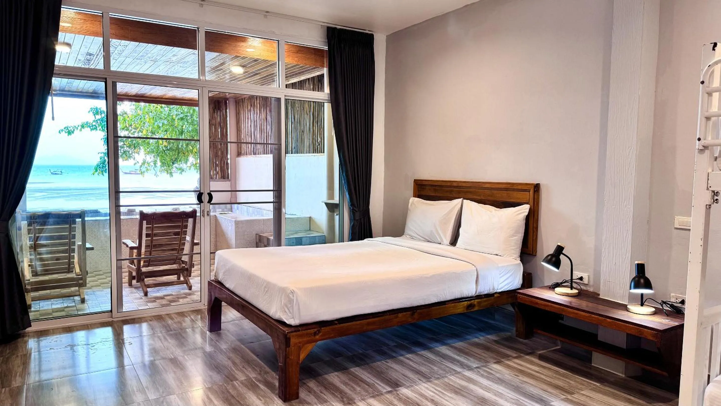 Bedroom, Bed in Koh Mook Riviera Beach Resort