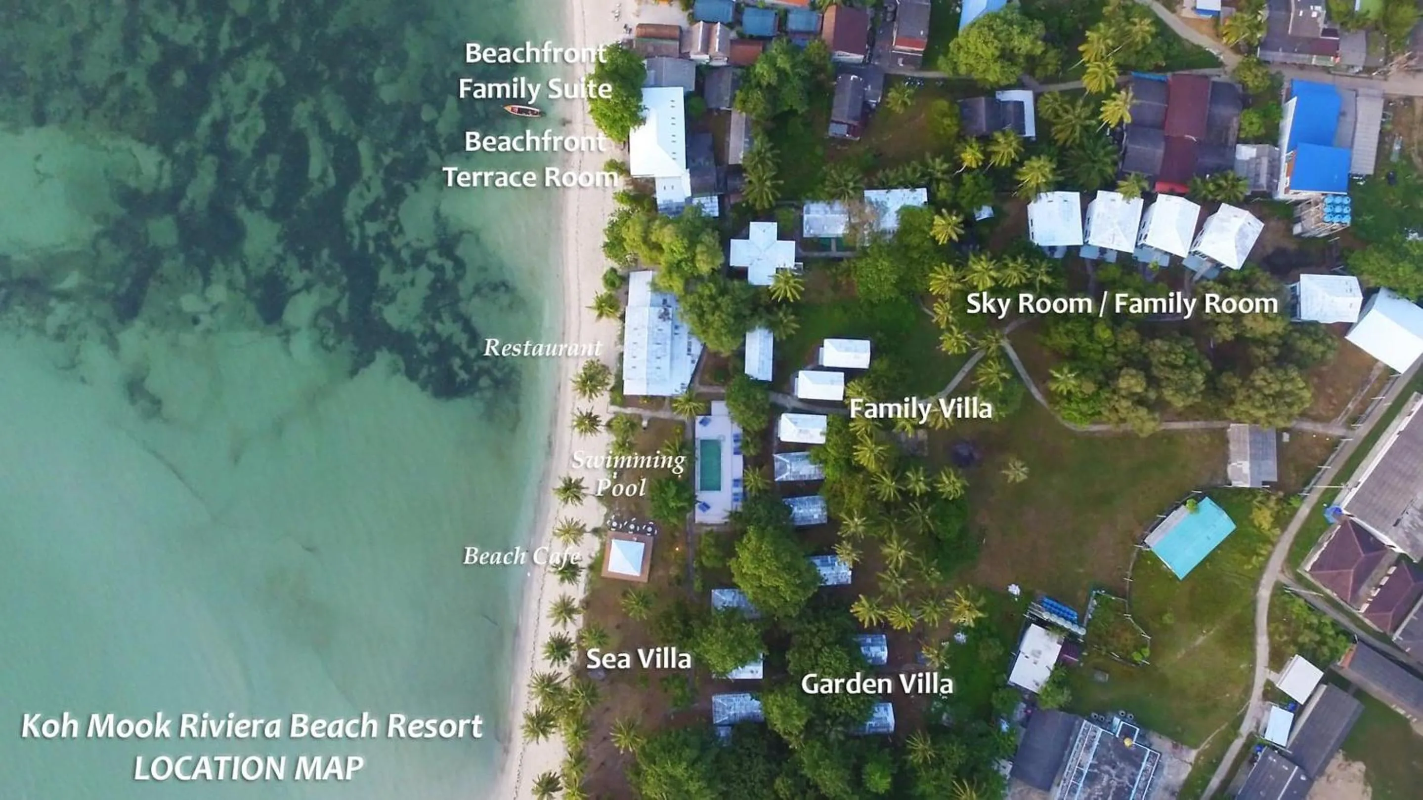 Bird's eye view in Koh Mook Riviera Beach Resort