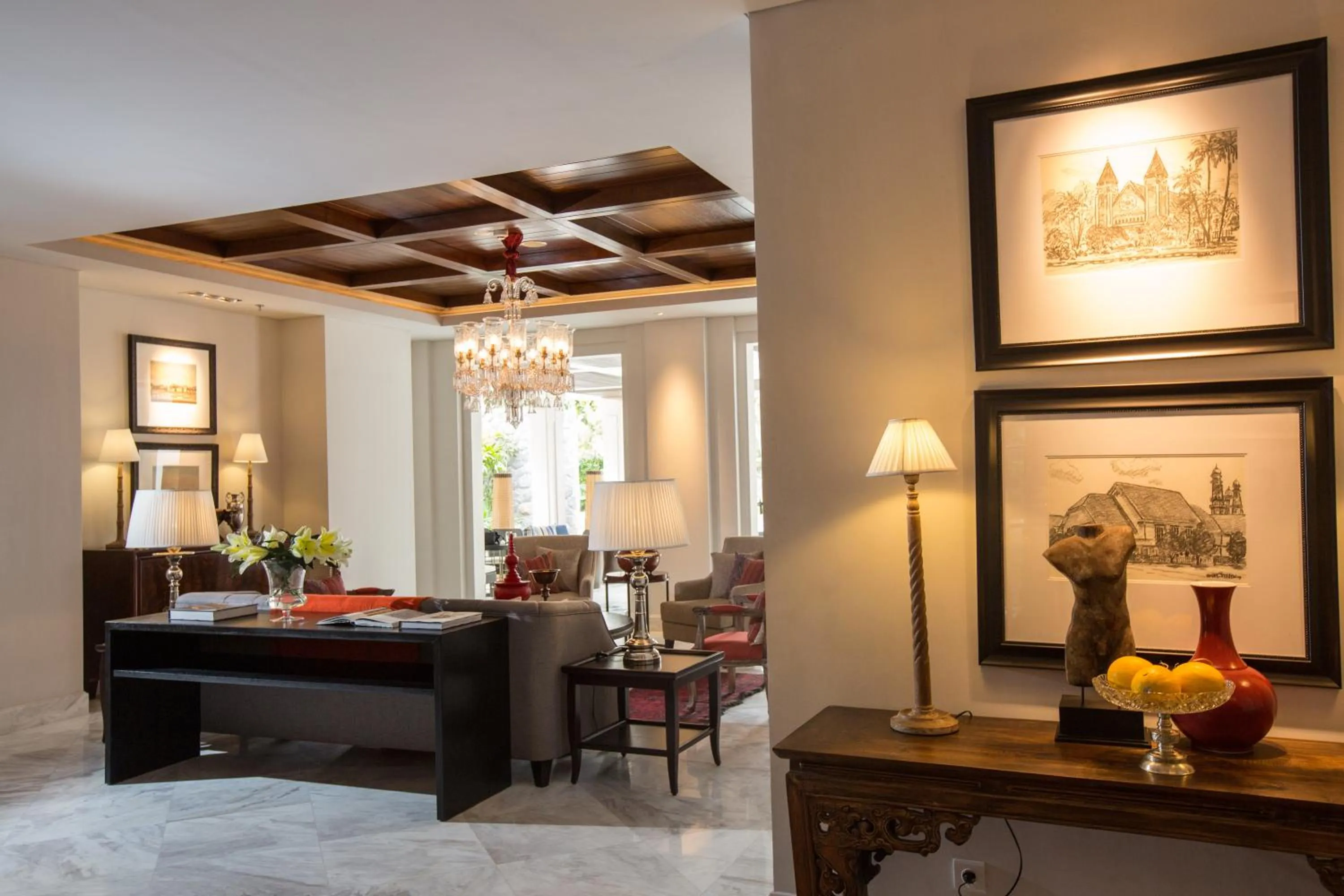 Decorative detail in The Shalimar Boutique Hotel