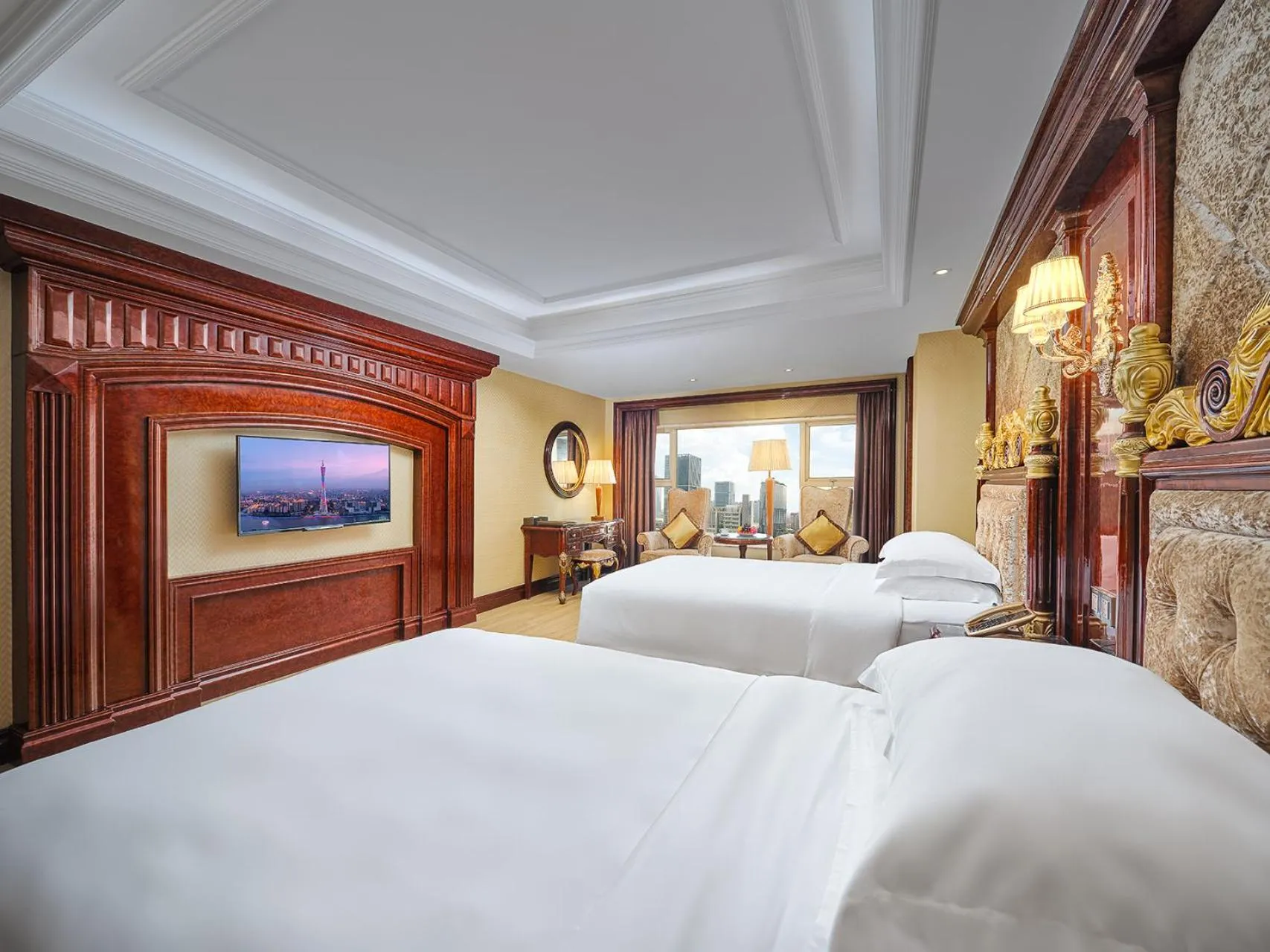 Photo of the whole room, Bed in Yueda Financial City International Hotel