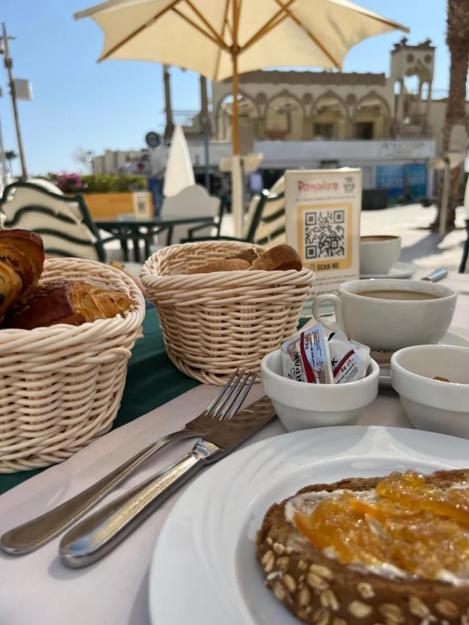 Seating area in Camel Dive Club & Boutique Hotel