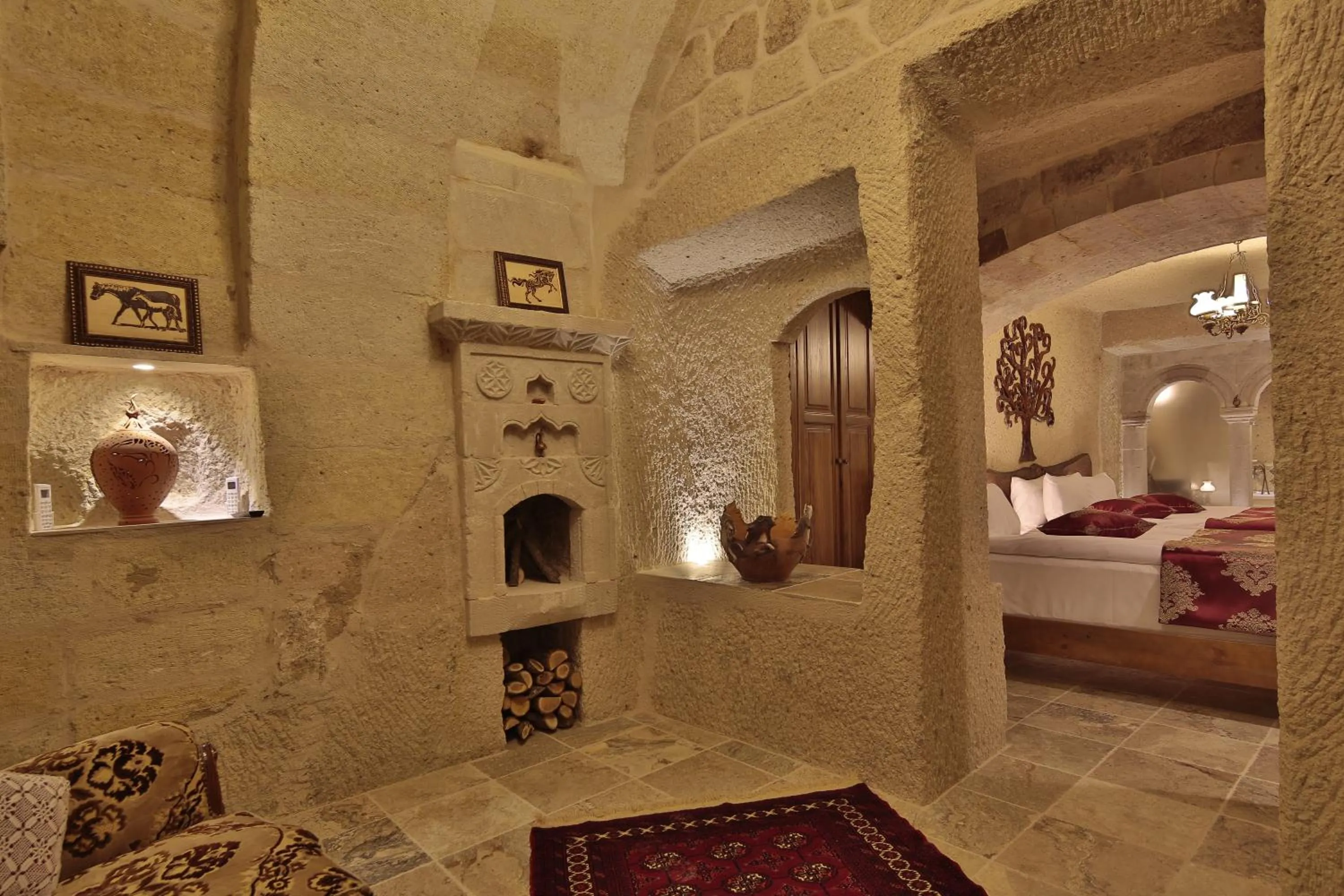 Other, Bed in Aren Cave Hotel And Art Gallery