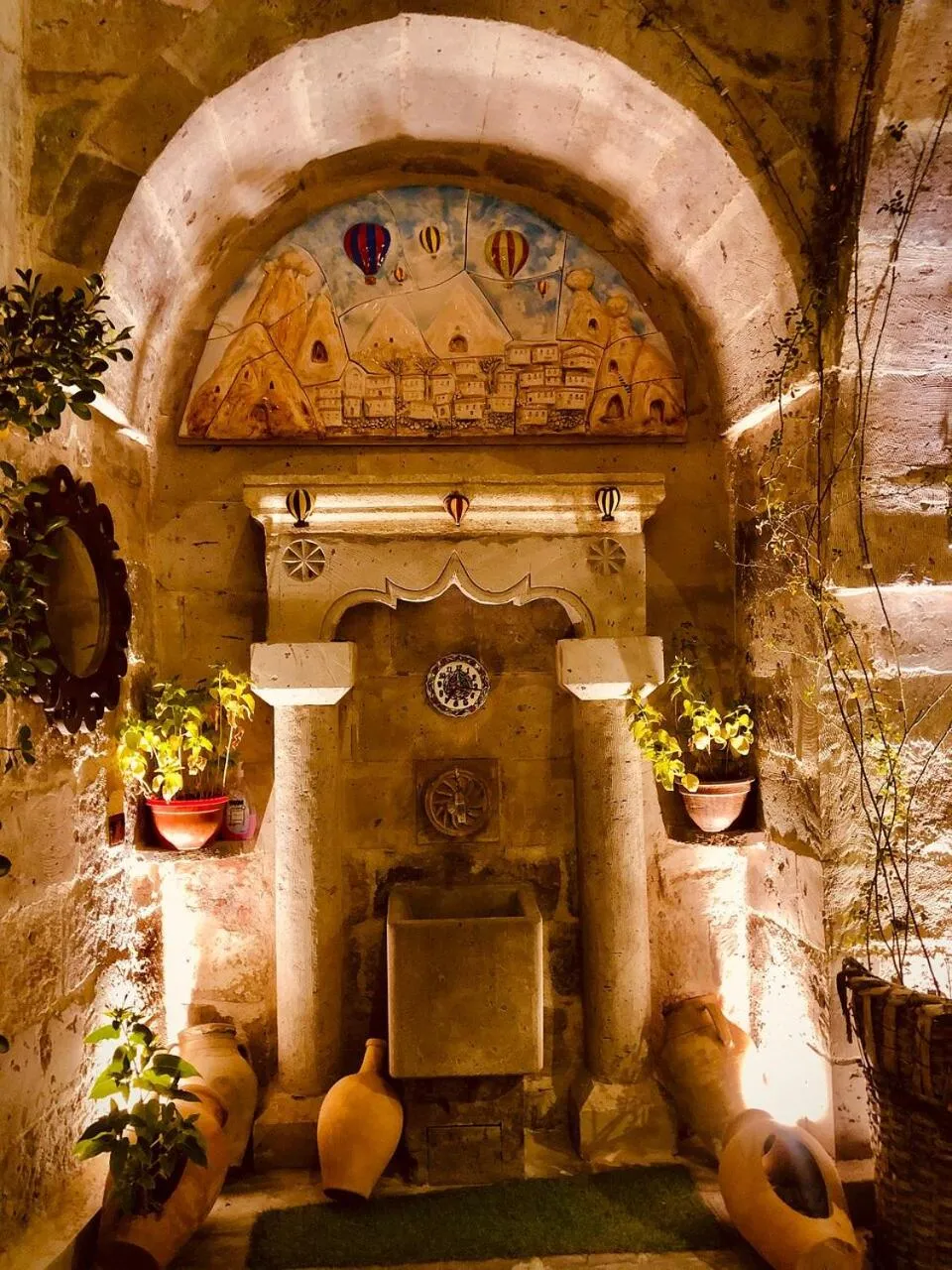 Garden in Aren Cave Hotel And Art Gallery