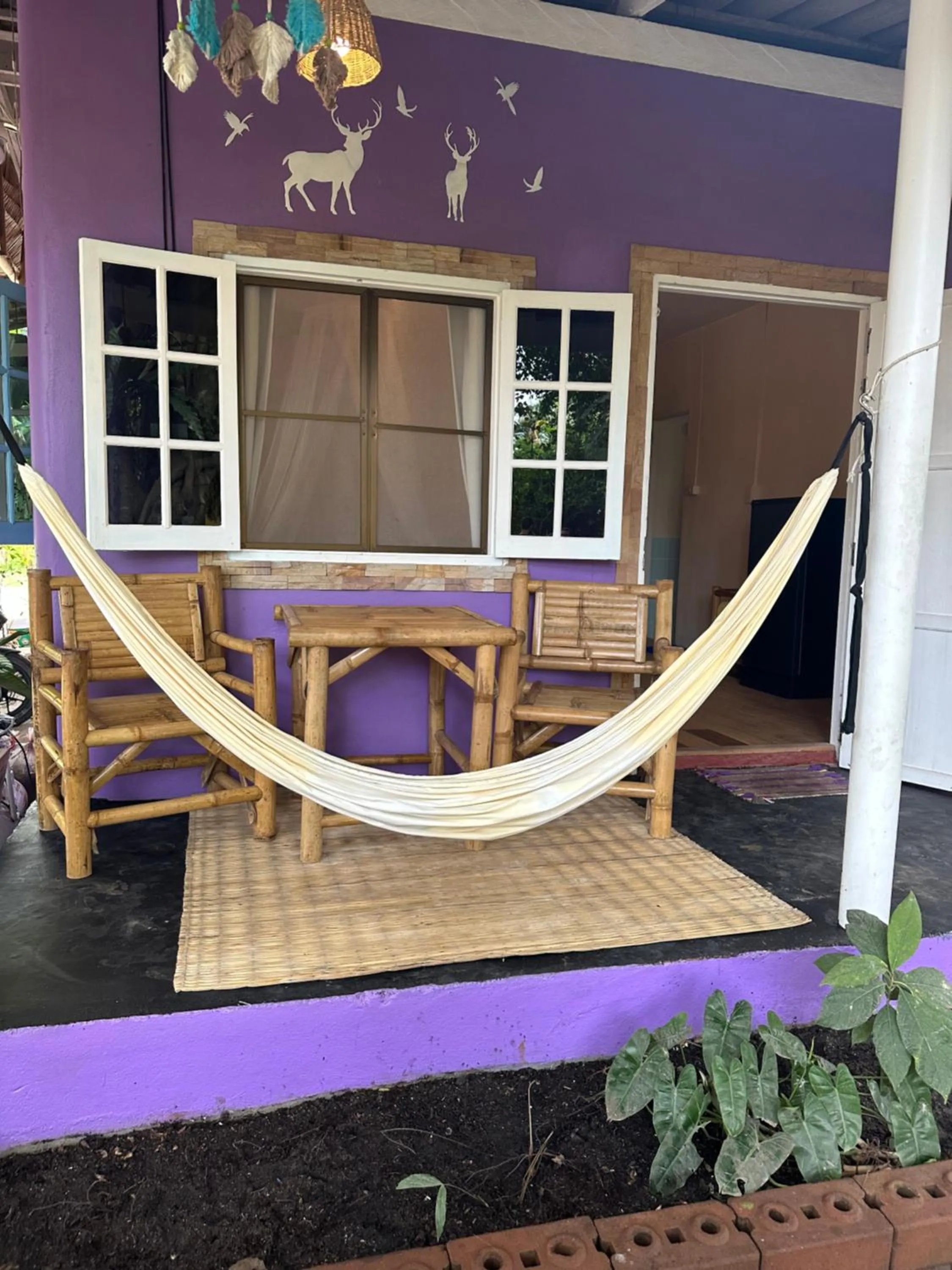 Patio in Colorful Hut
