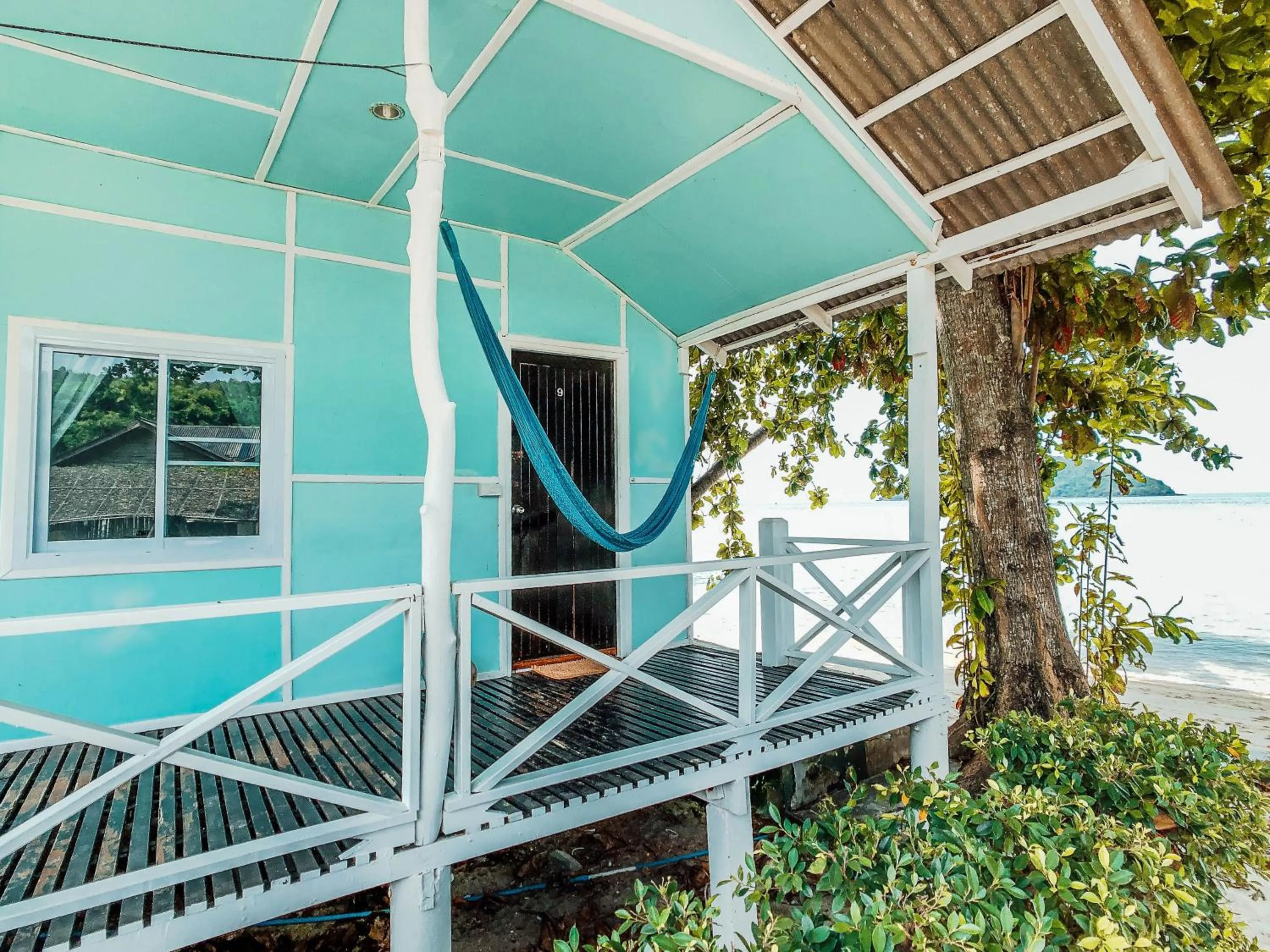 Patio in Colorful Hut