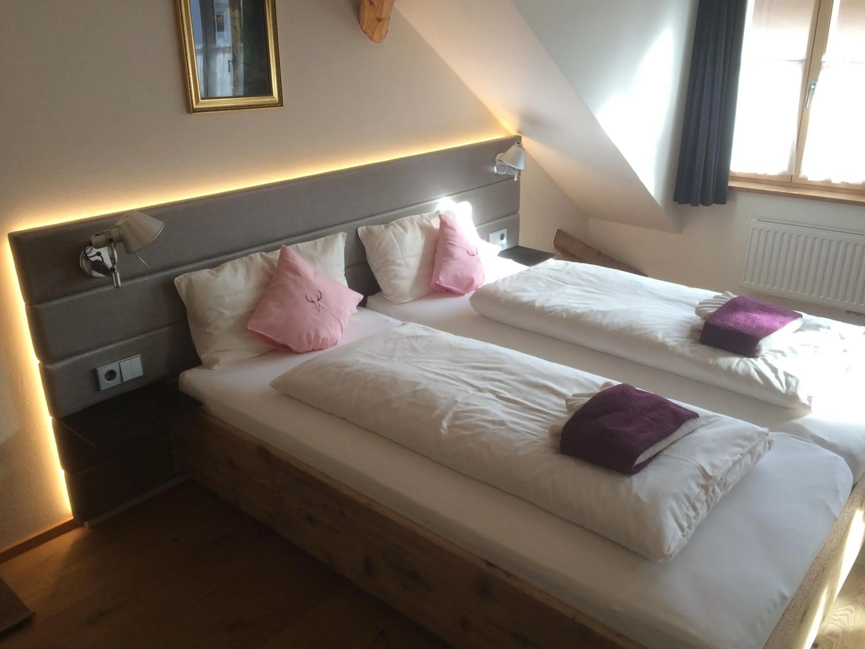 Bedroom, Bed in Zum Hirschen - hotel & gasthaus beim stöckeler