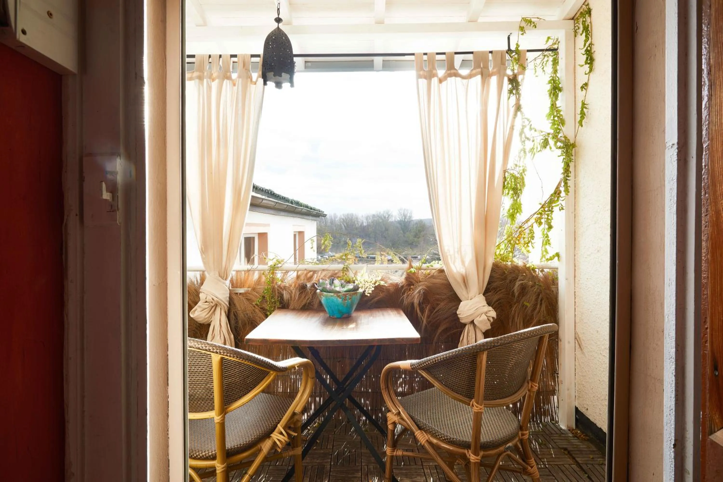 Balcony/Terrace in Liegen;schaft Guesthouse