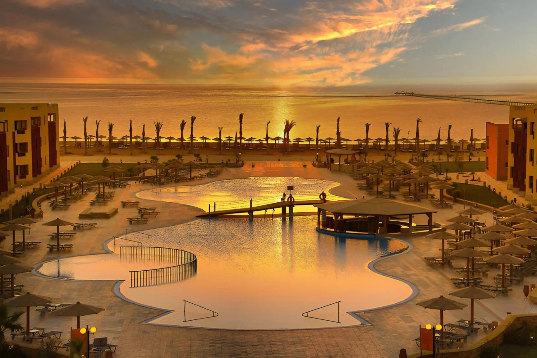 Pool view in Casa Mare Resort - ex, Royal Tulip Beach Resort