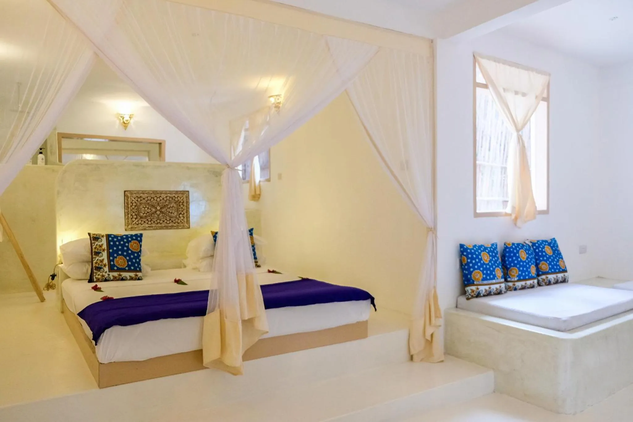 Bed in Sharazad Boutique Hotel
