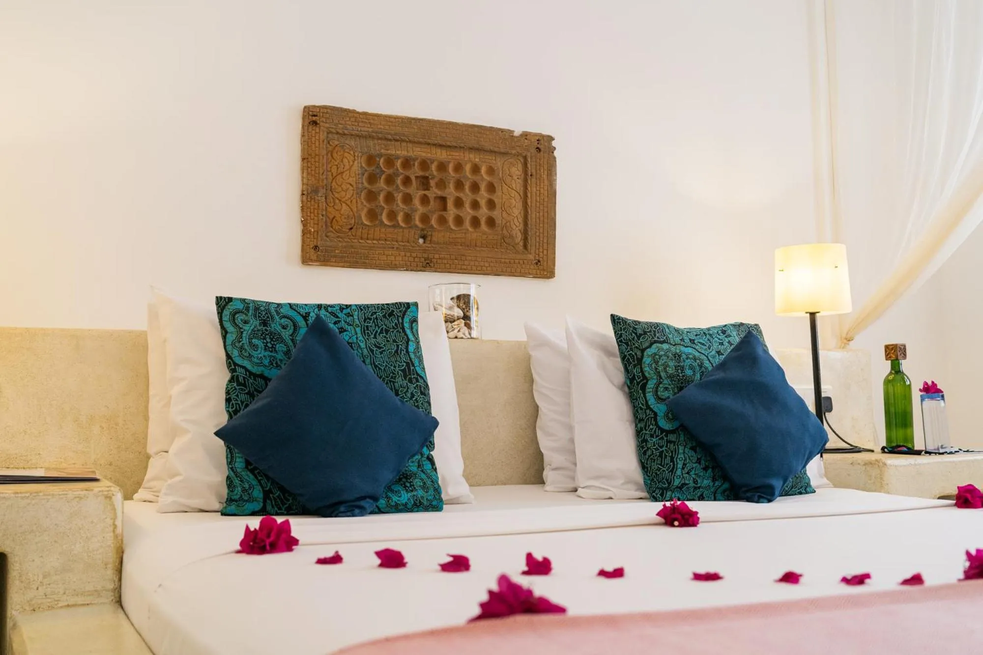 Bed in Sharazad Boutique Hotel