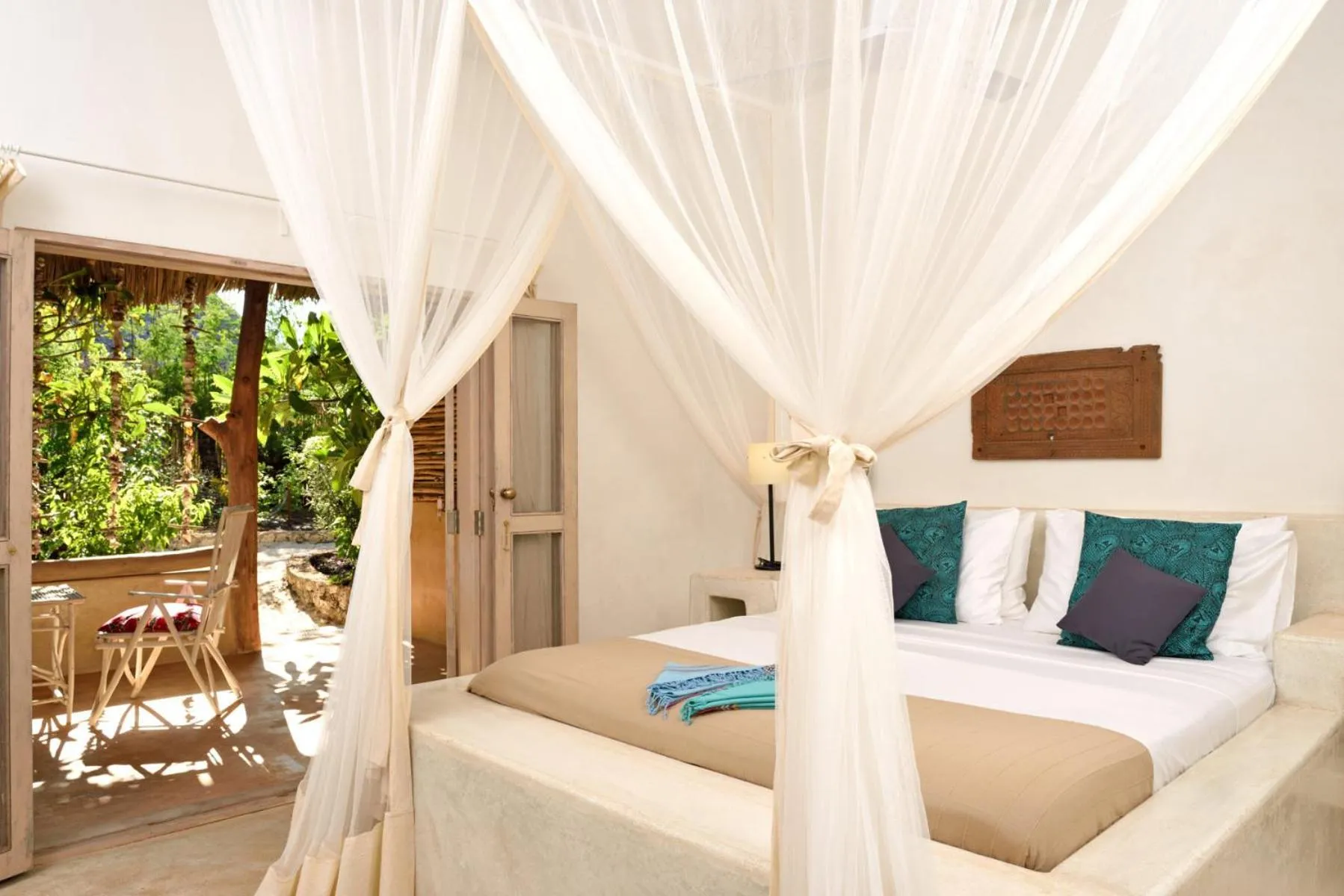 Bed in Sharazad Boutique Hotel