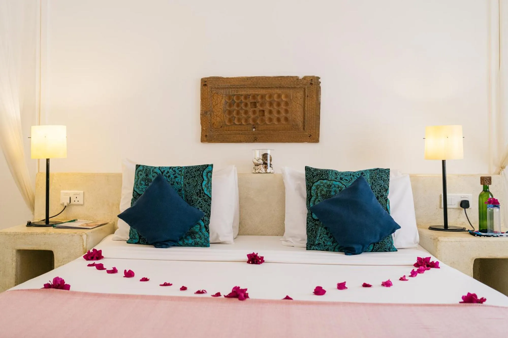 Bed in Sharazad Boutique Hotel