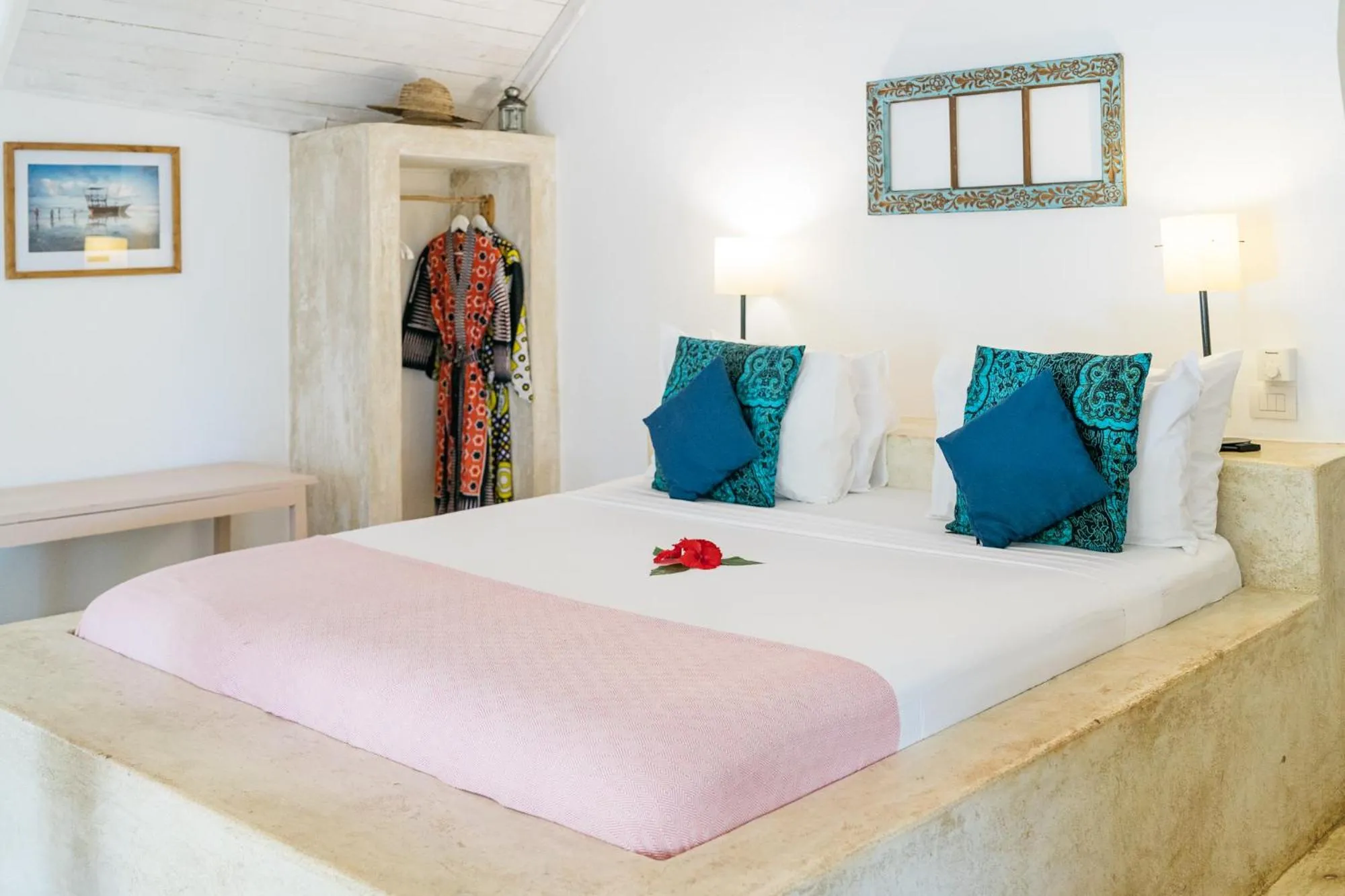 Bed in Sharazad Boutique Hotel