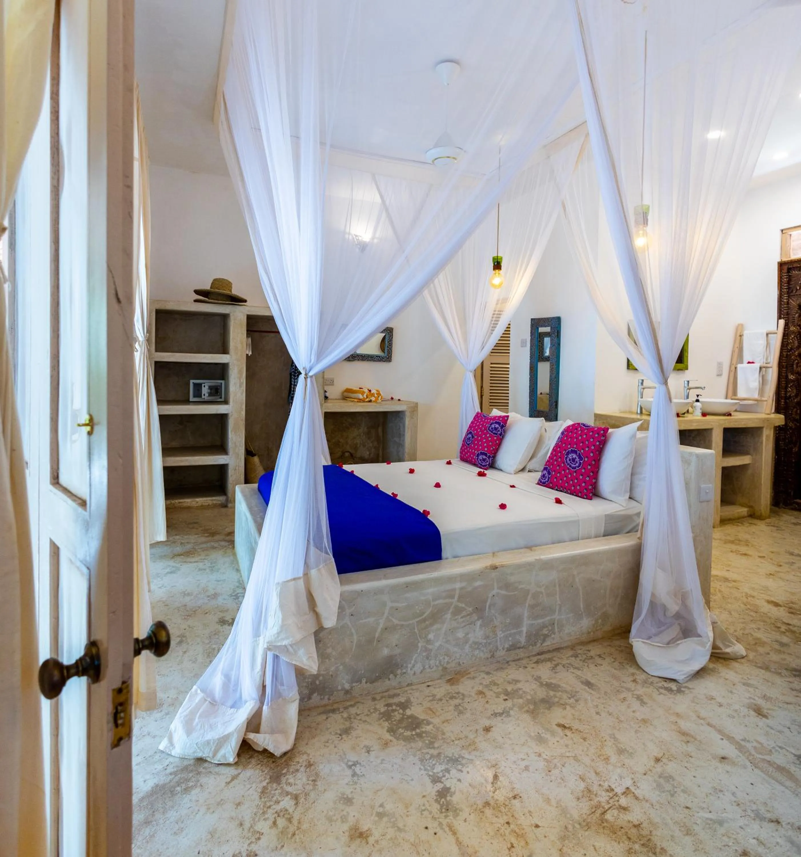 Bed in Sharazad Boutique Hotel