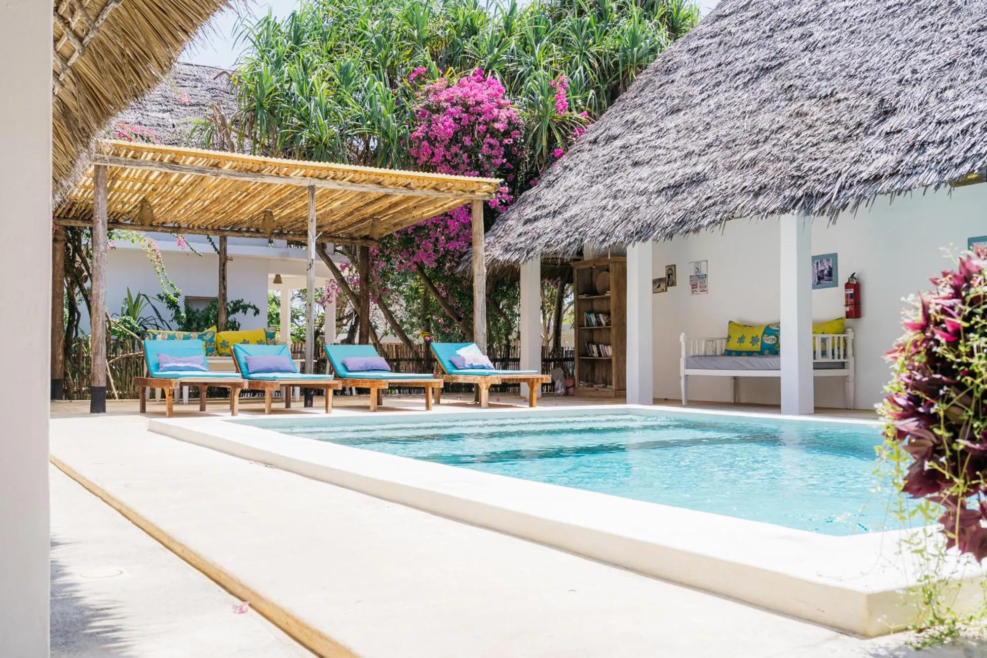 Pool view in Sharazad Boutique Hotel