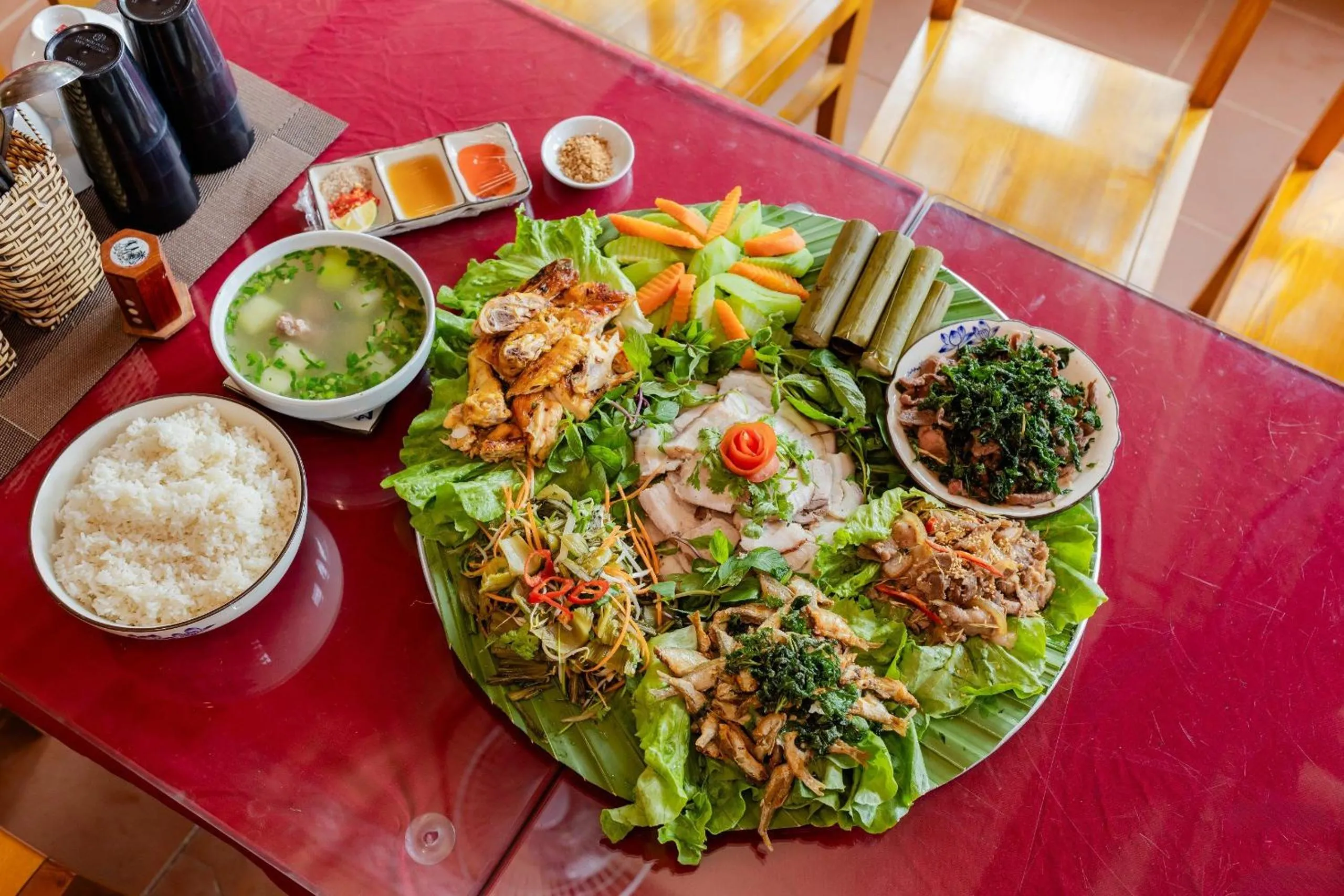 Food and drinks in Mai Chau Sunrise Village