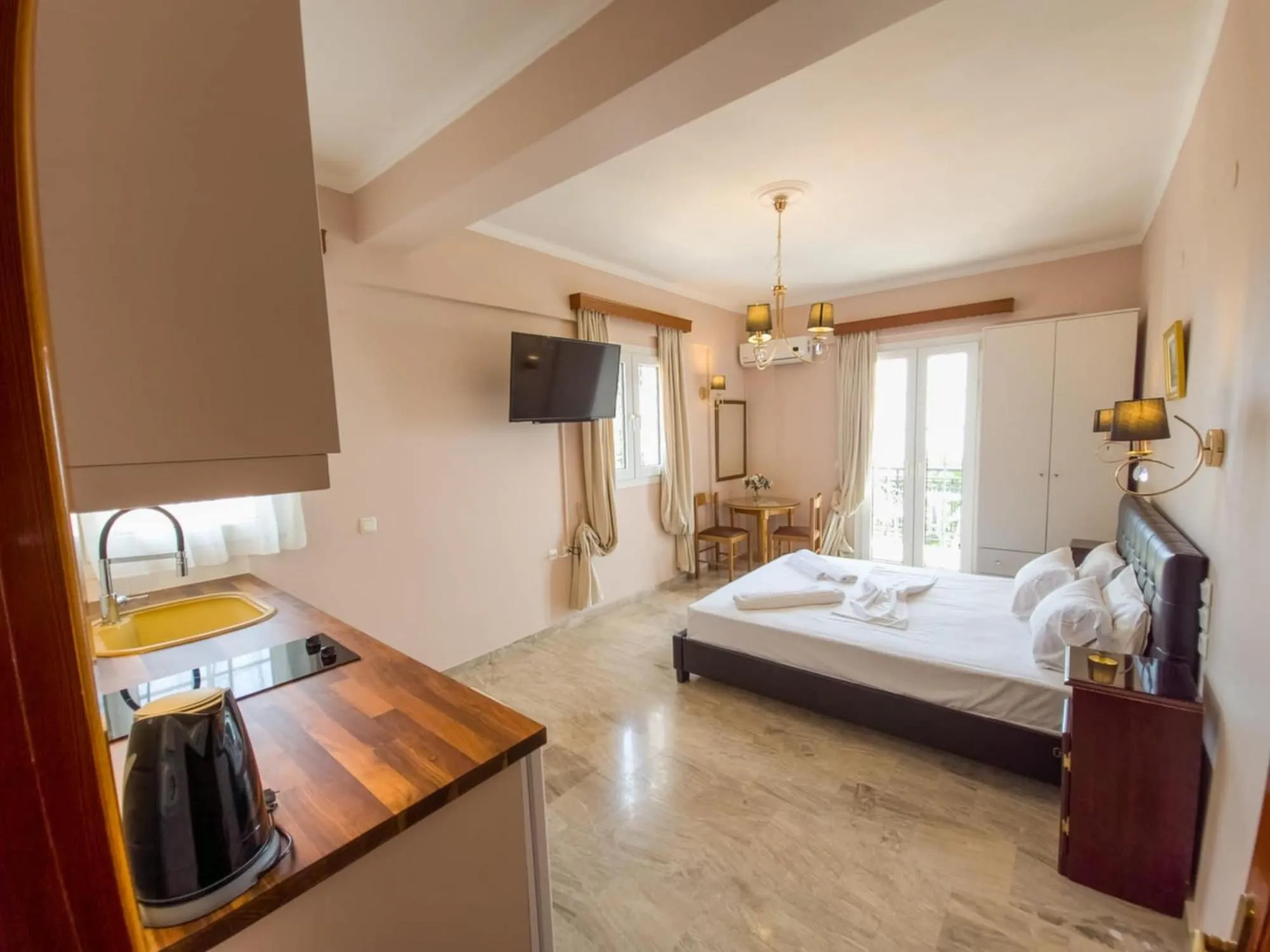 Bedroom, Bed in Stellatos House