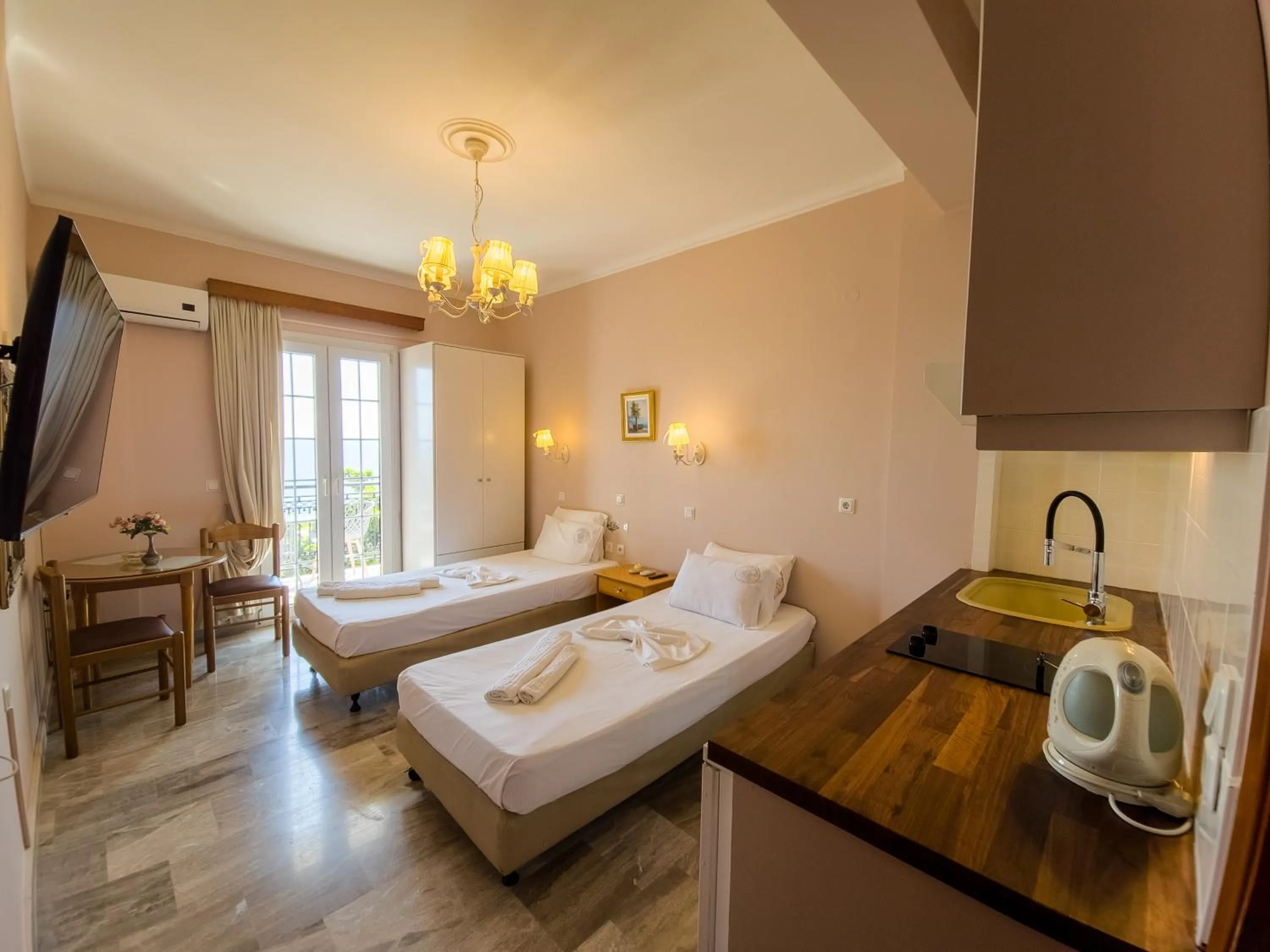 Bed in Stellatos House