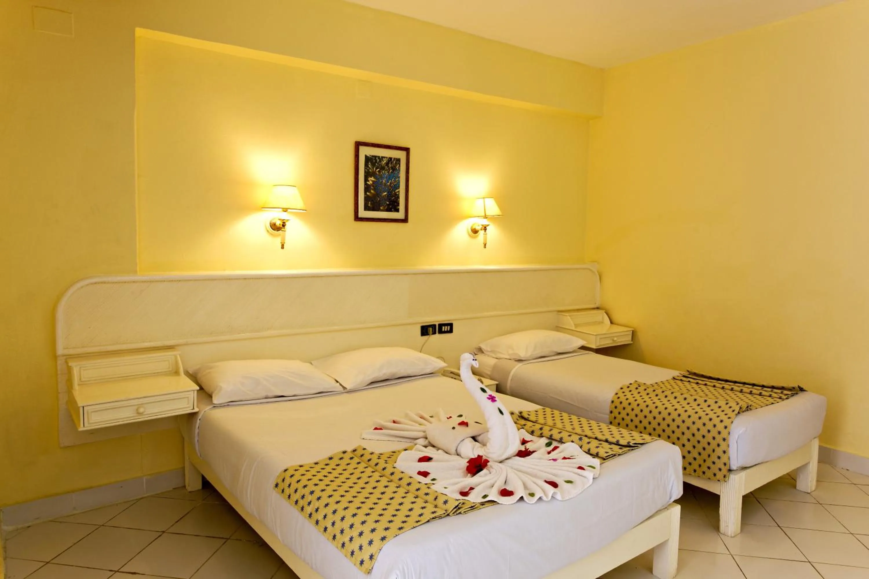 Decorative detail, Bed in Empire Hotel Aqua Park