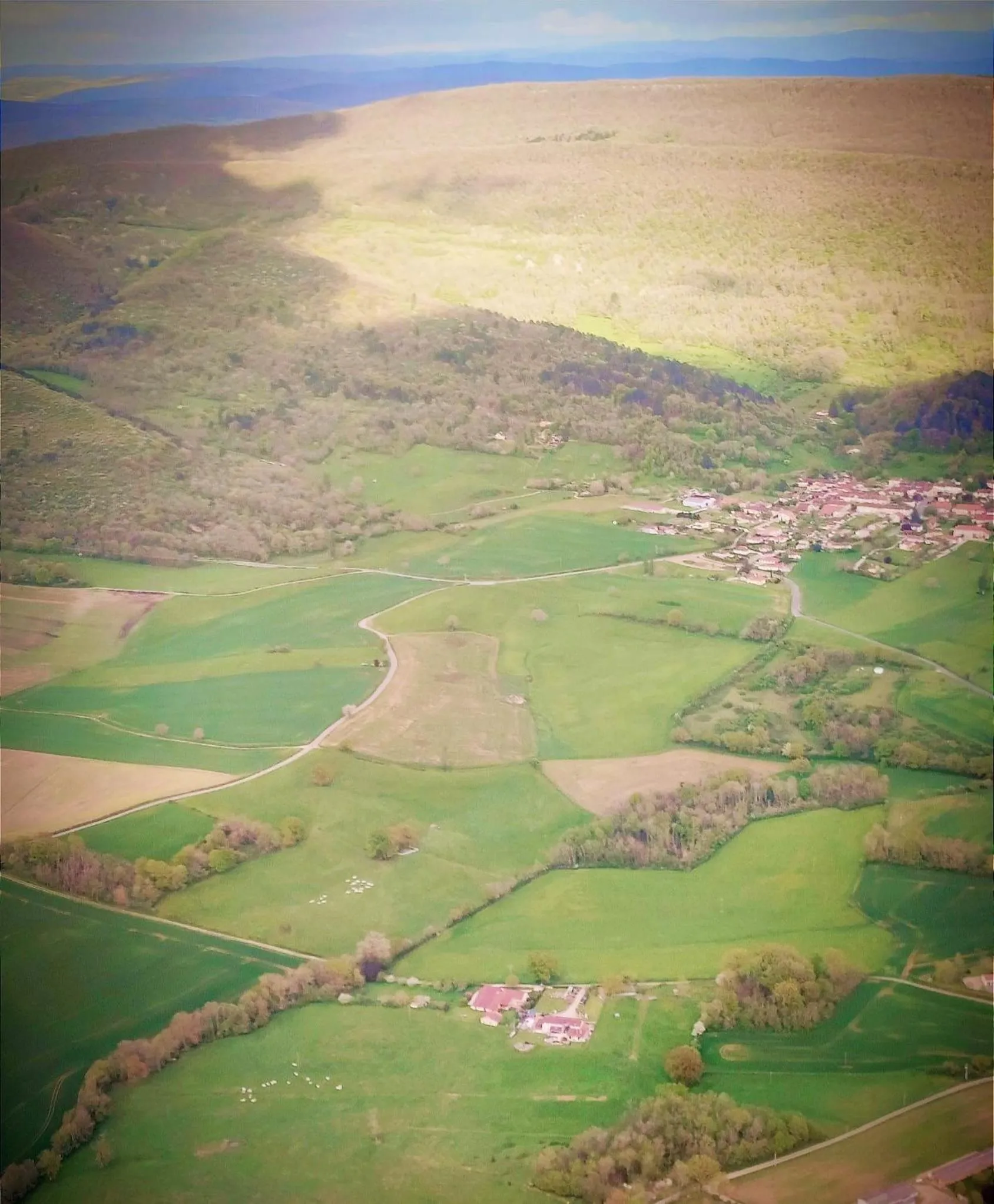 Bird's eye view in Terres de la Grange B&B