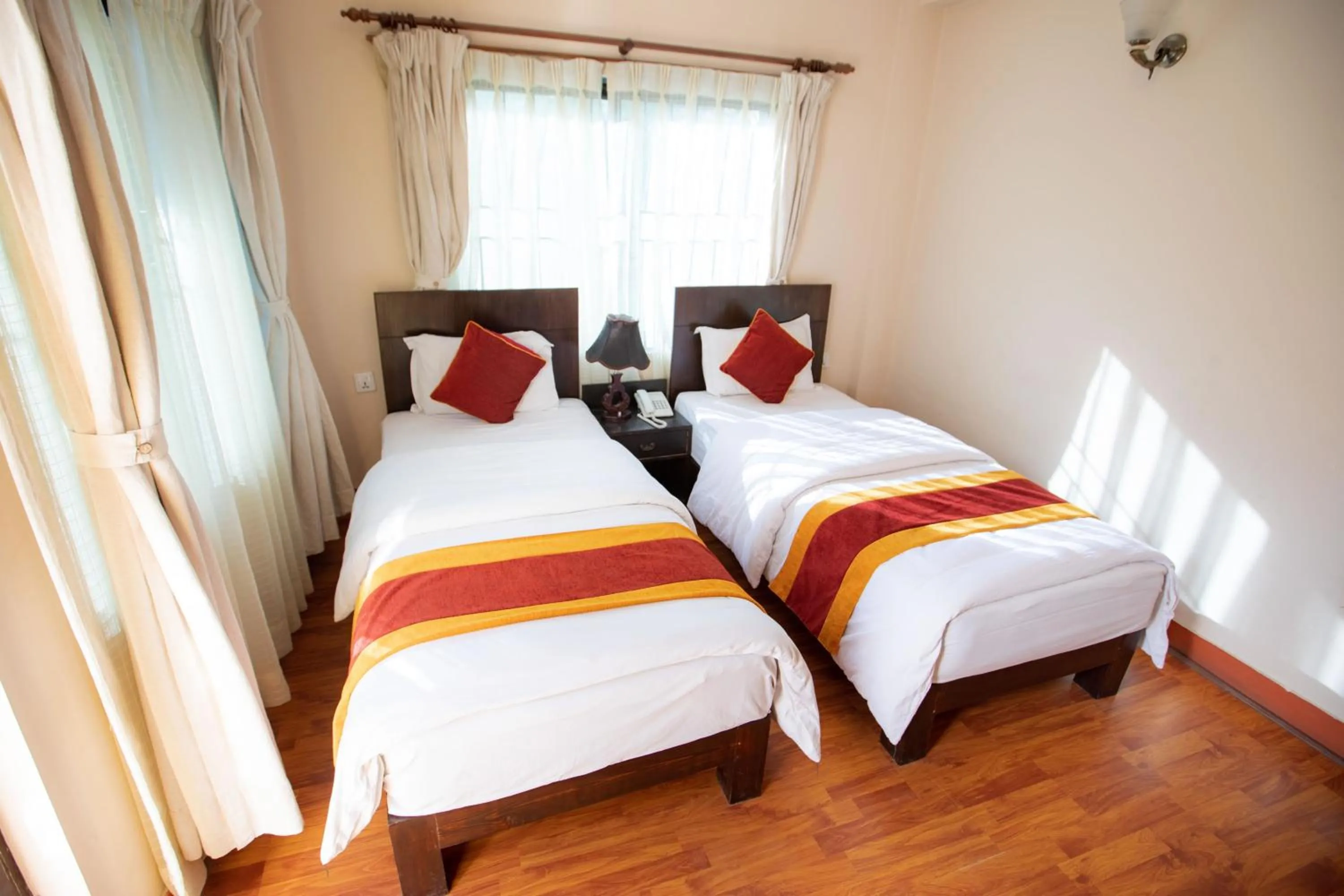 Bedroom, Bed in Kathmandu Sunny Hotel