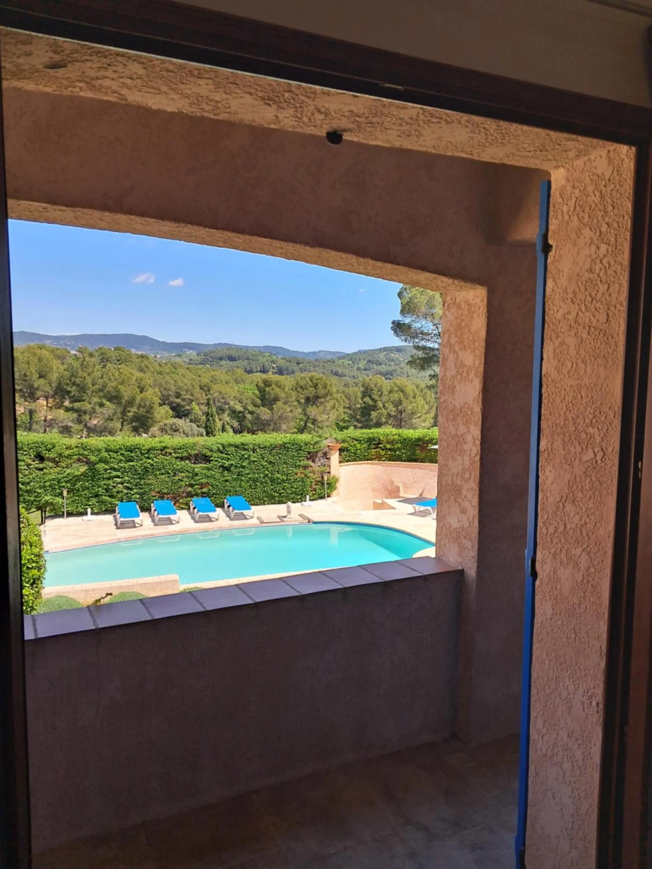 Pool view in La Bastide Des Selves
