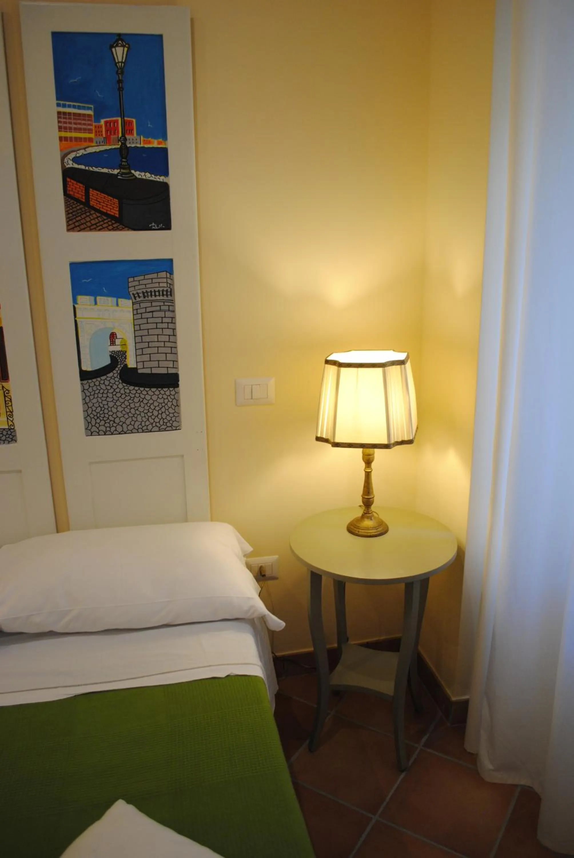 Decorative detail, Bed in Le Stanze di Angela