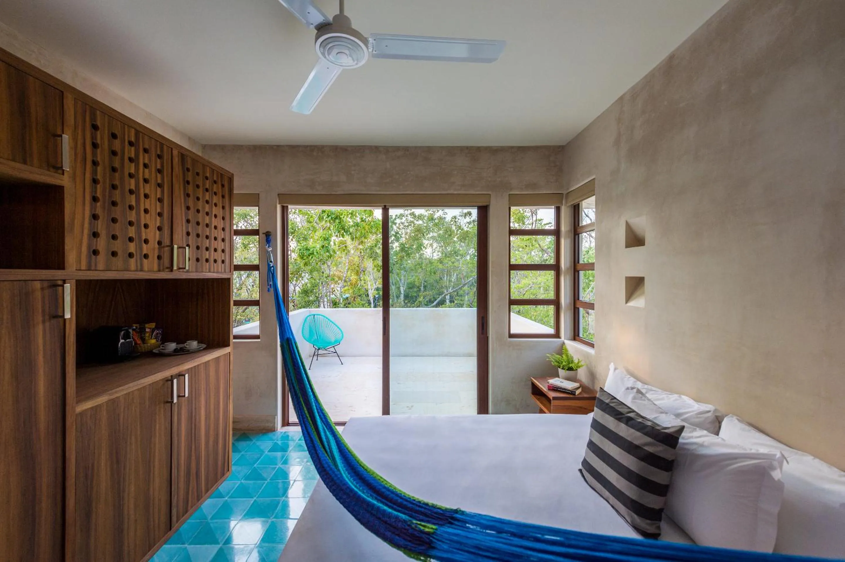 Bedroom, Bed in Hotel Tiki Tiki Tulum