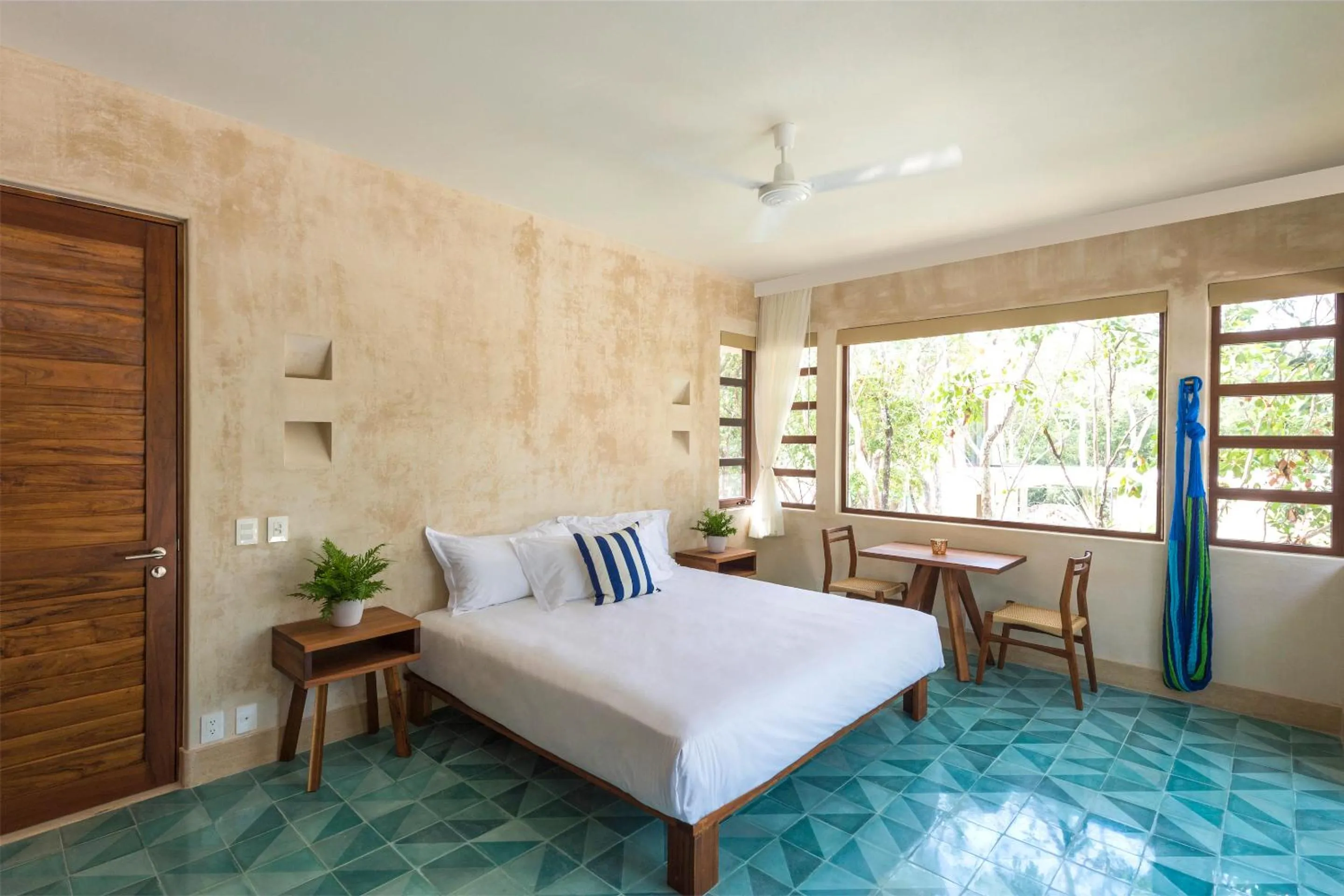 Bed in Hotel Tiki Tiki Tulum