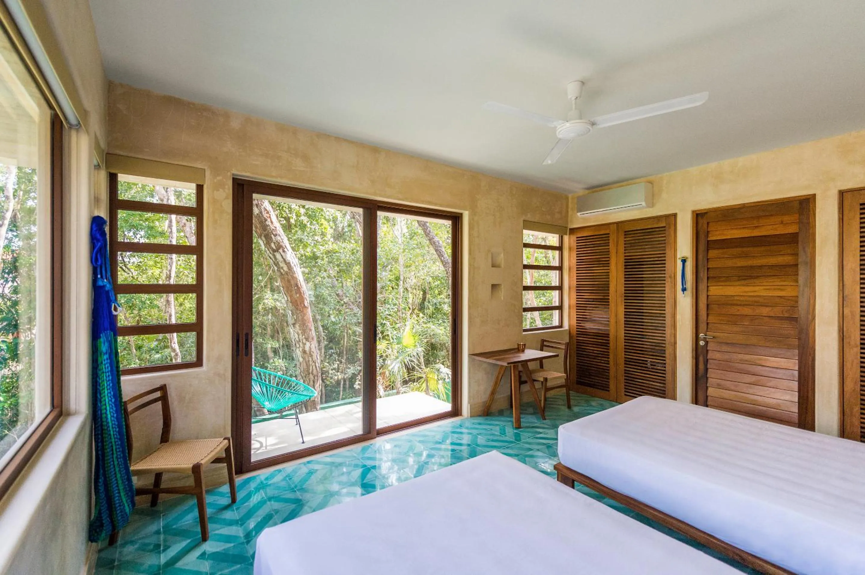 Bed in Hotel Tiki Tiki Tulum