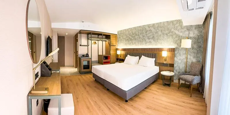 Bed in Paşapark Selçuklu Hotel