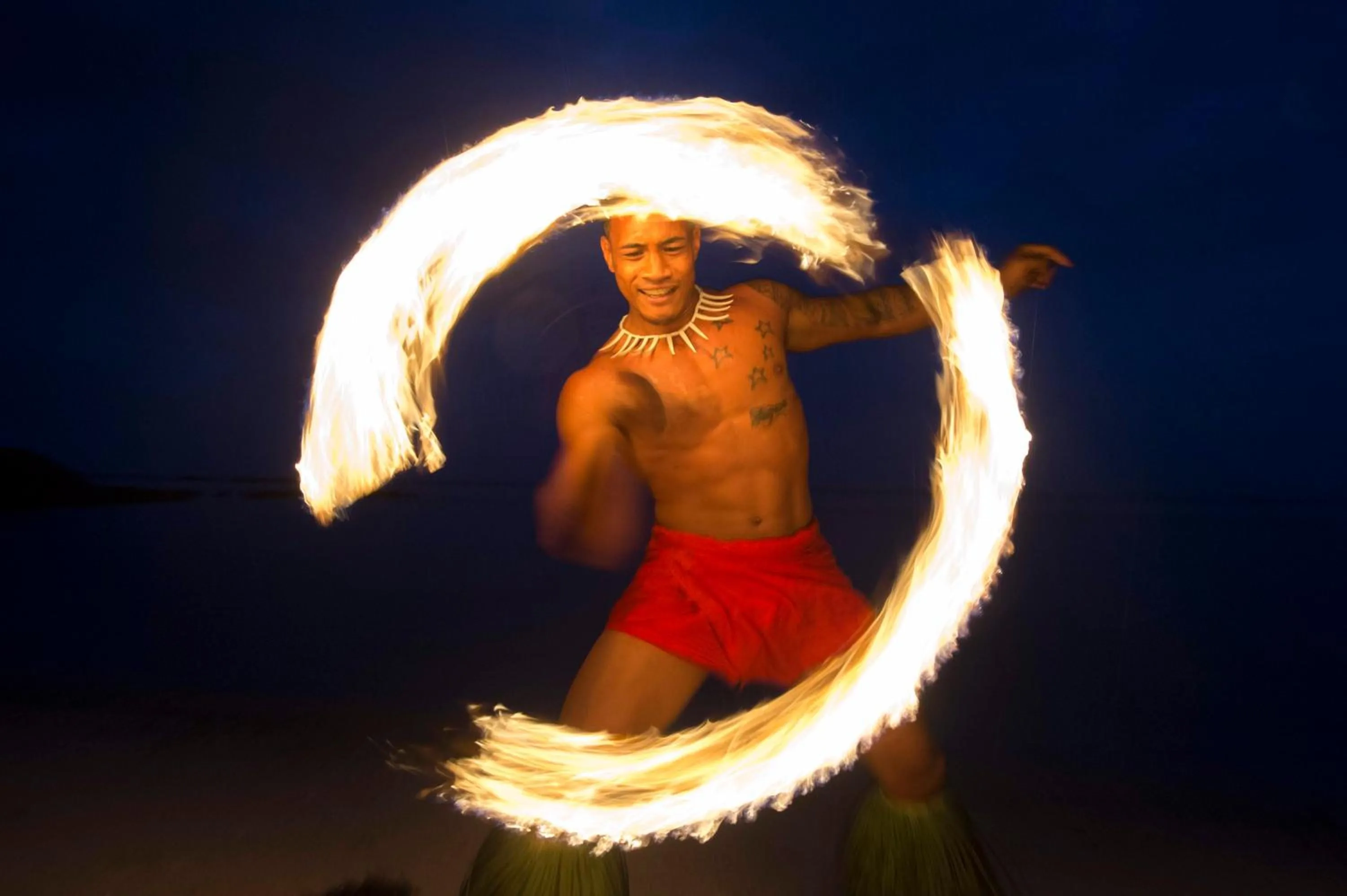 Night in Taumeasina Island Resort