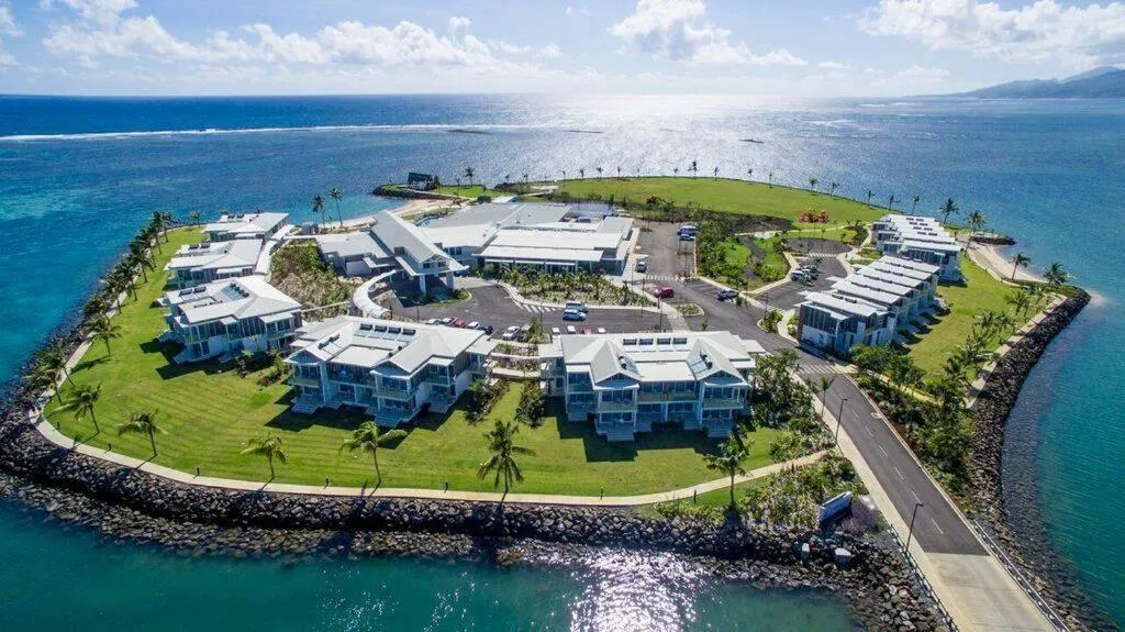Bird's eye view in Taumeasina Island Resort