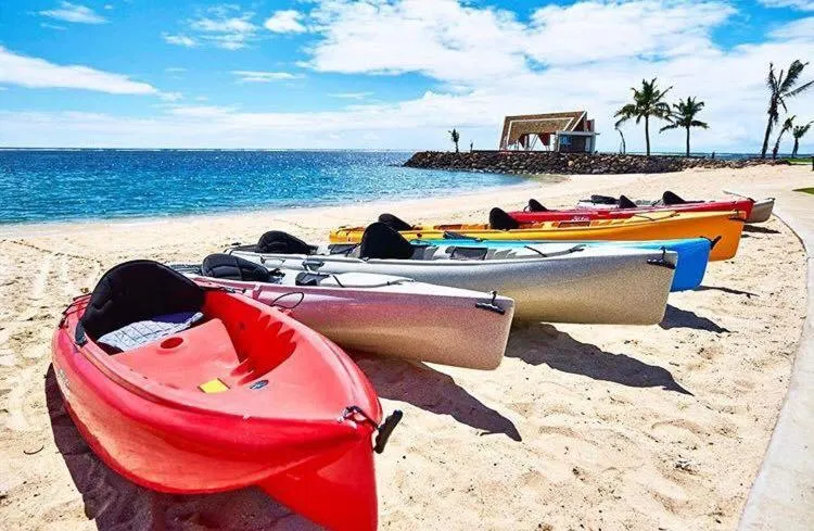Beach in Taumeasina Island Resort
