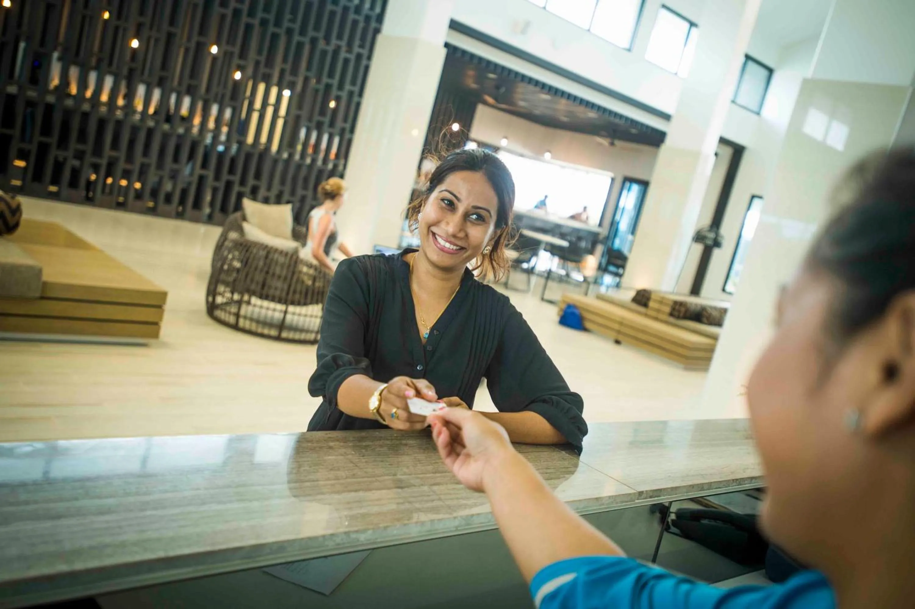 Staff in Taumeasina Island Resort